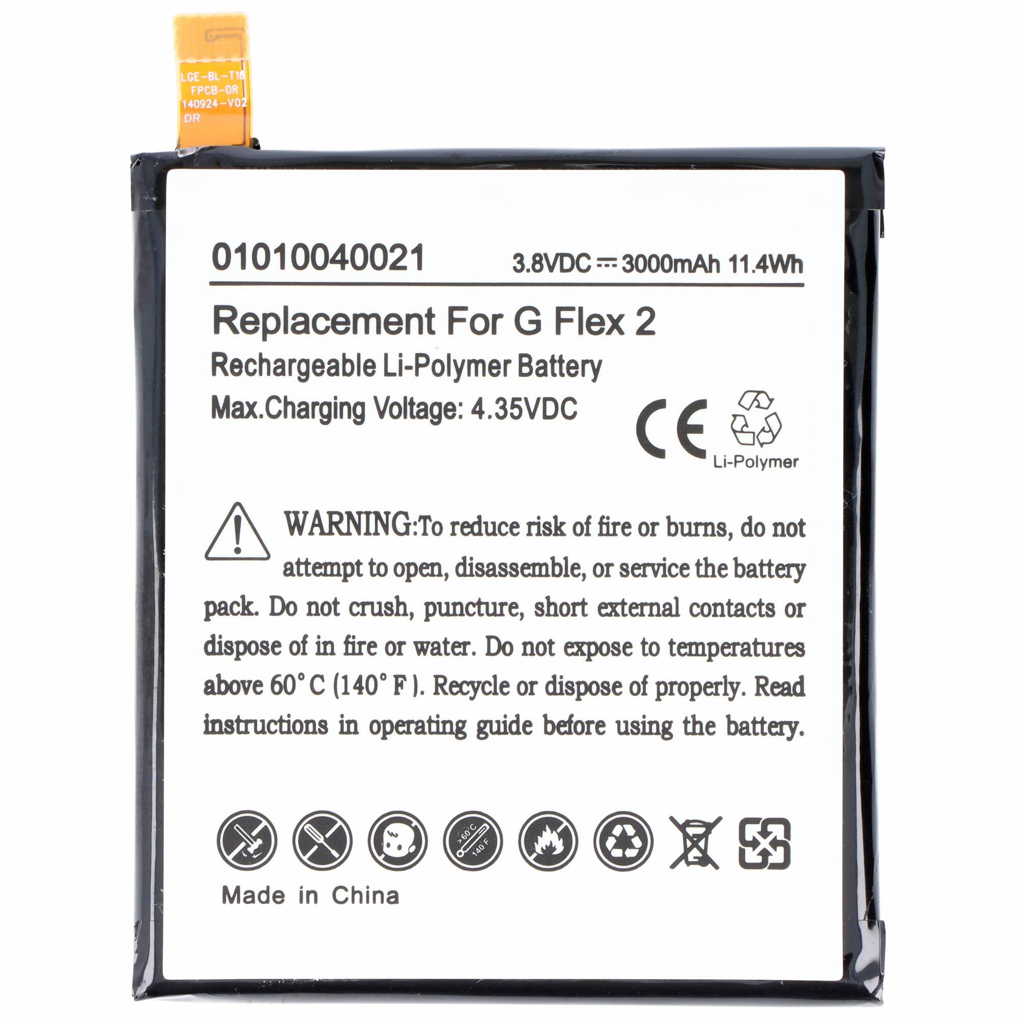 Akku passend für den LG G Flex 2 Akku BL-T16, EAC62718201