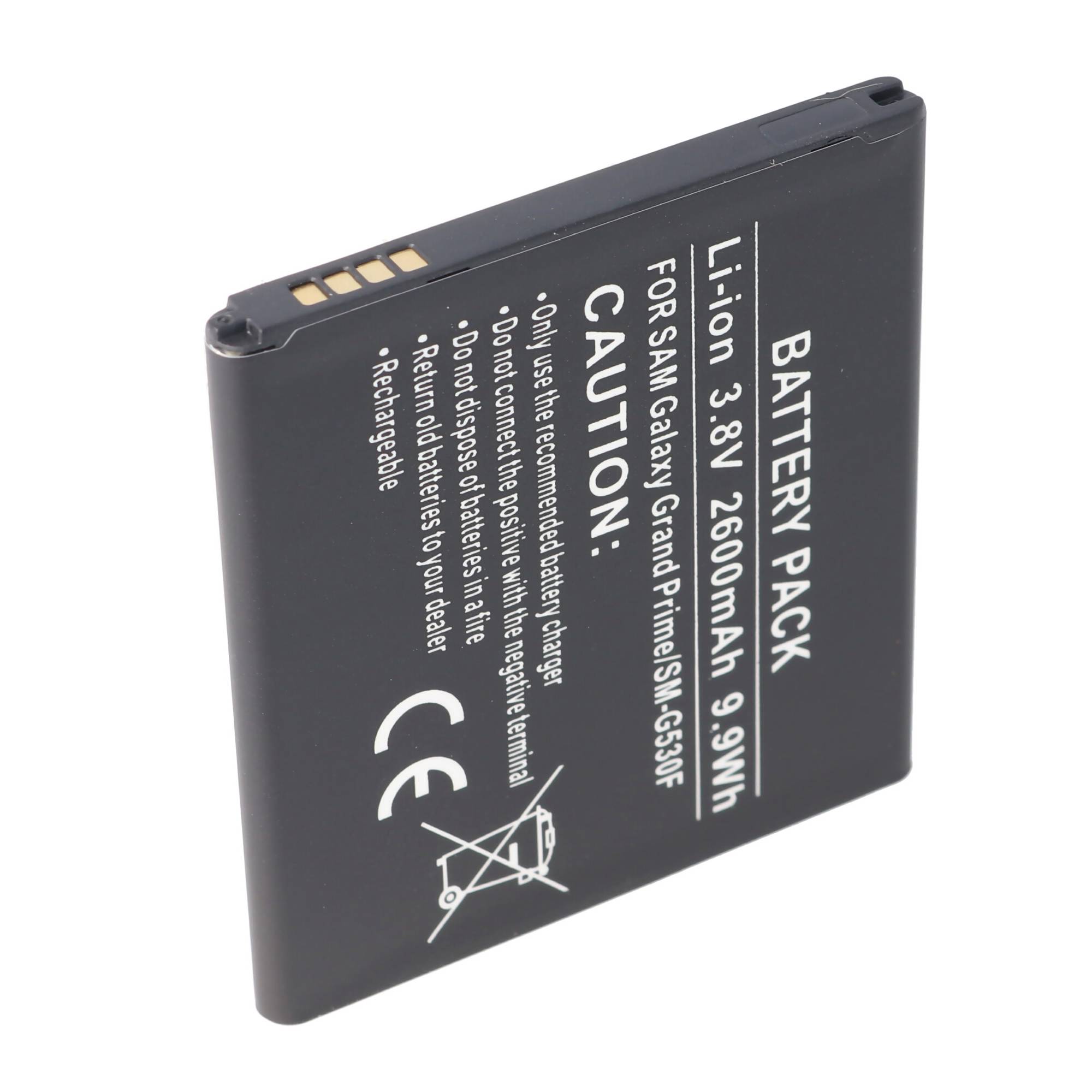 Akku passend für Samsung Galaxy J3 2016, BG530CBU, EB-BG530BB, EB-BG530BBC, 2600mAh ohne NFC