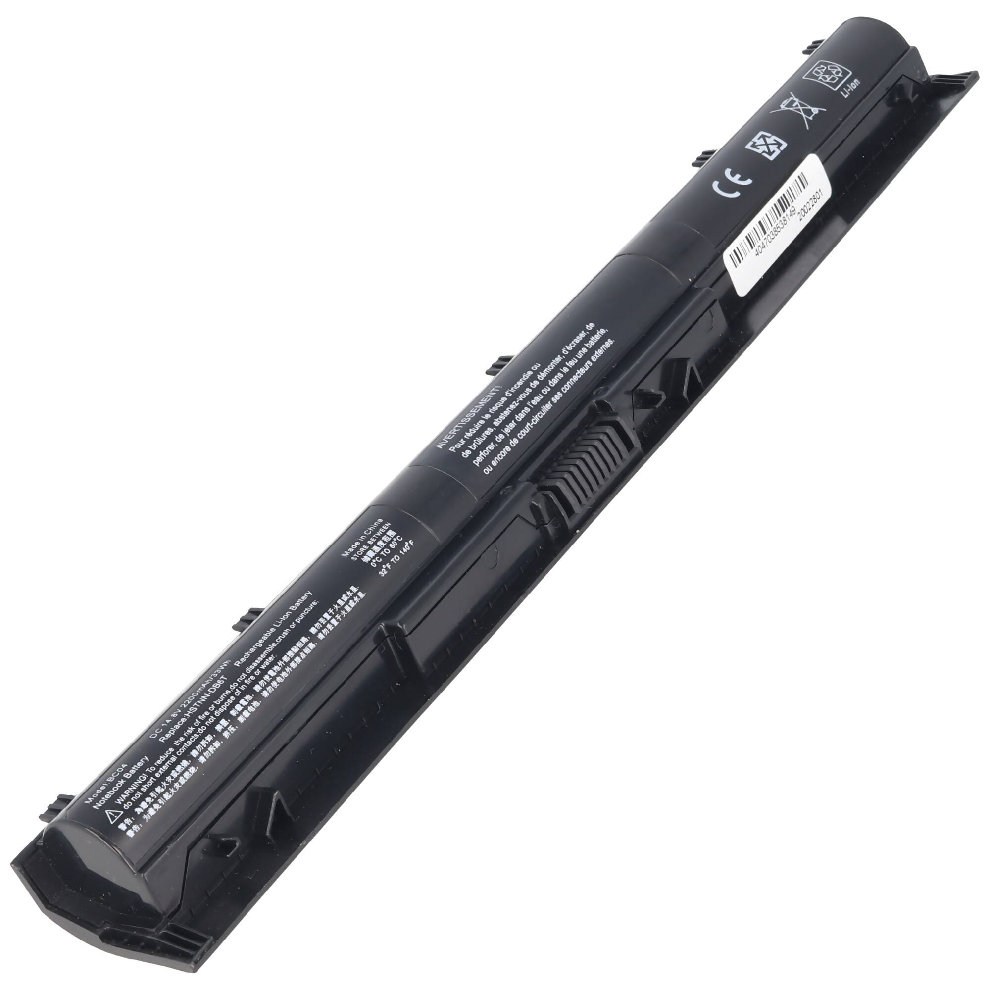 Akku passend für HP Pavilion 14-ab, 15-ab Akku 800010-421, 800049-001, HSTNN-DB6T, HSTNN-LB6S, 2200mAh