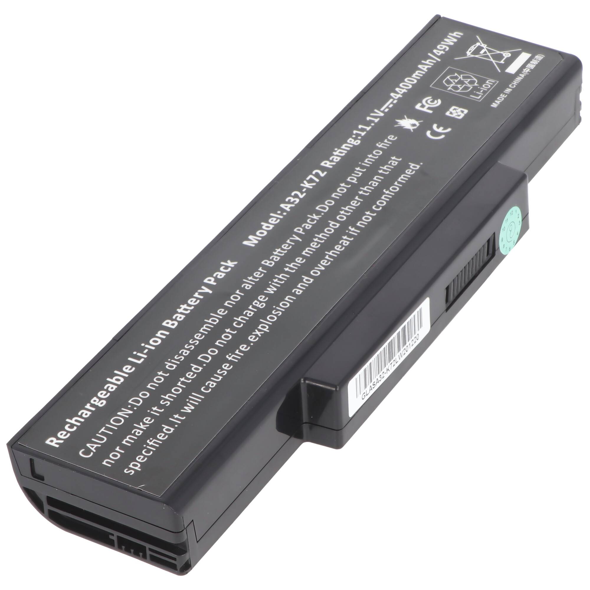 A32-K72, A32-N71 Nachbau Akku von in verschiedenen Kapazitäten erhältlich 4400mAh