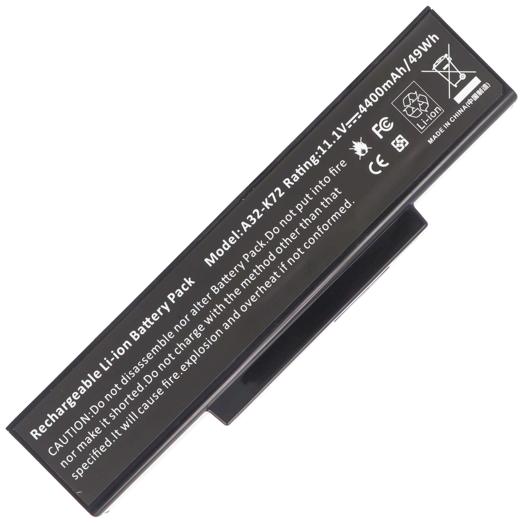 A32-K72, A32-N71 Nachbau Akku von in verschiedenen Kapazitäten erhältlich 4400mAh