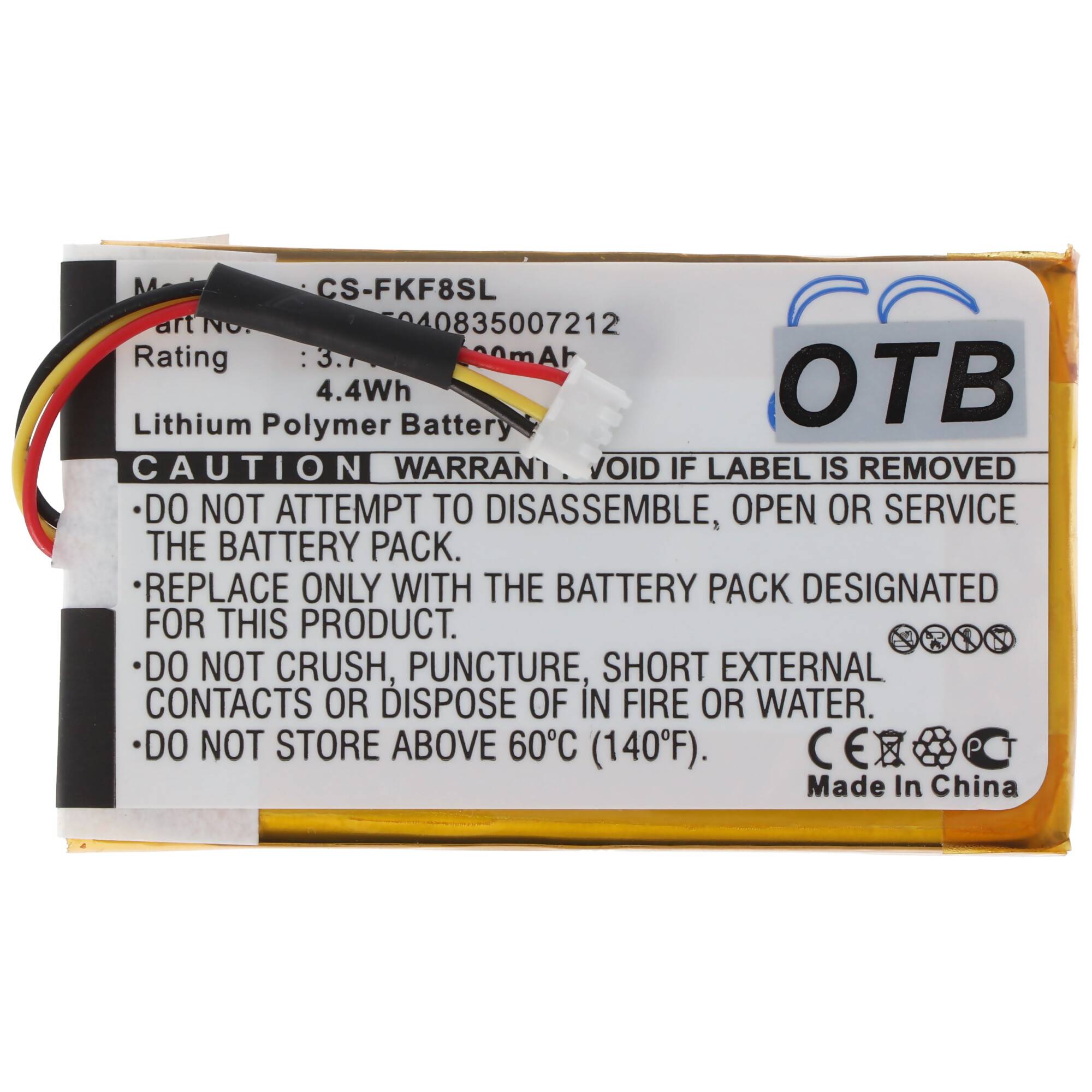 AccuCell Akku passend für Falk F5, F8, F10, F12, BLP5040835007212, beachte mit 4pin Stecker