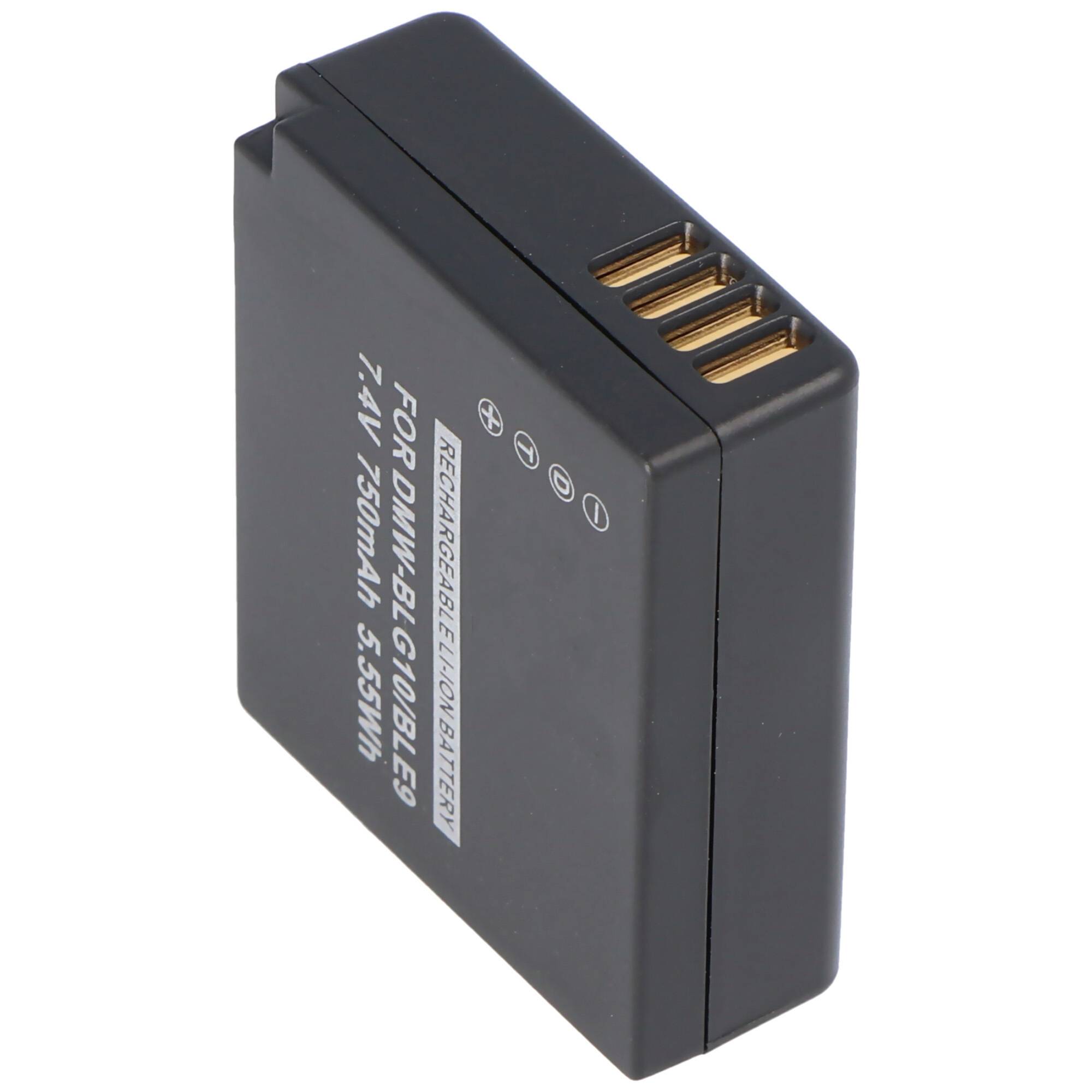 Akku kompatibel für Panasonic DMW-BLG10 E Akku DMW-BLE9 Akku, DMW-BLE9E, DMW-BLE9GK, DMW-BLE9PP, DMW-BLG10, DMW-BLG10E,