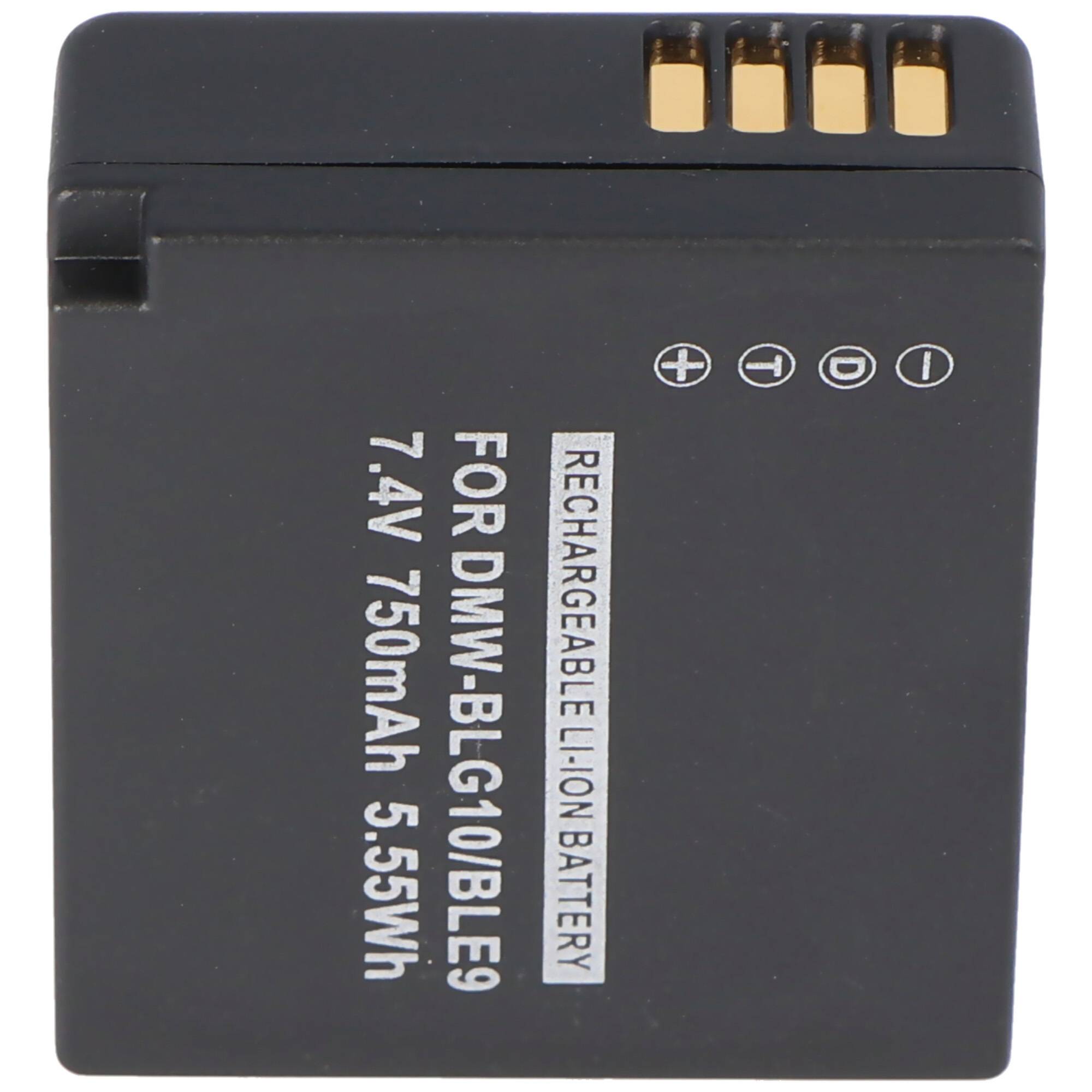 Akku kompatibel für Panasonic DMW-BLG10 E Akku DMW-BLE9 Akku, DMW-BLE9E, DMW-BLE9GK, DMW-BLE9PP, DMW-BLG10, DMW-BLG10E,