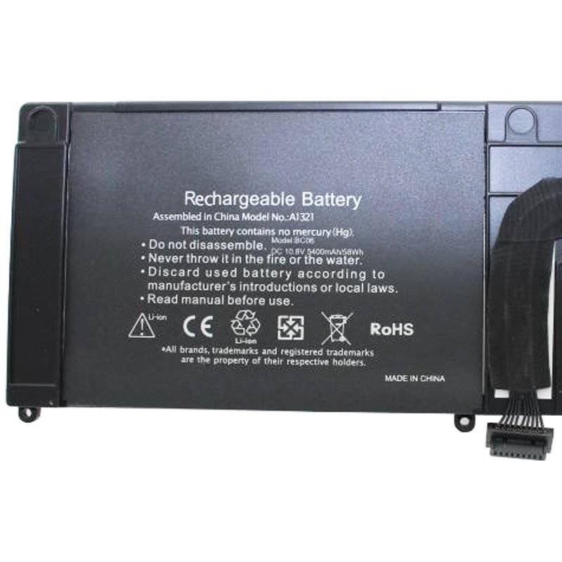 Akku passend für Apple A1321, A1382, A1286, MB985, MB986, MC118, MC371, MC372, MC373