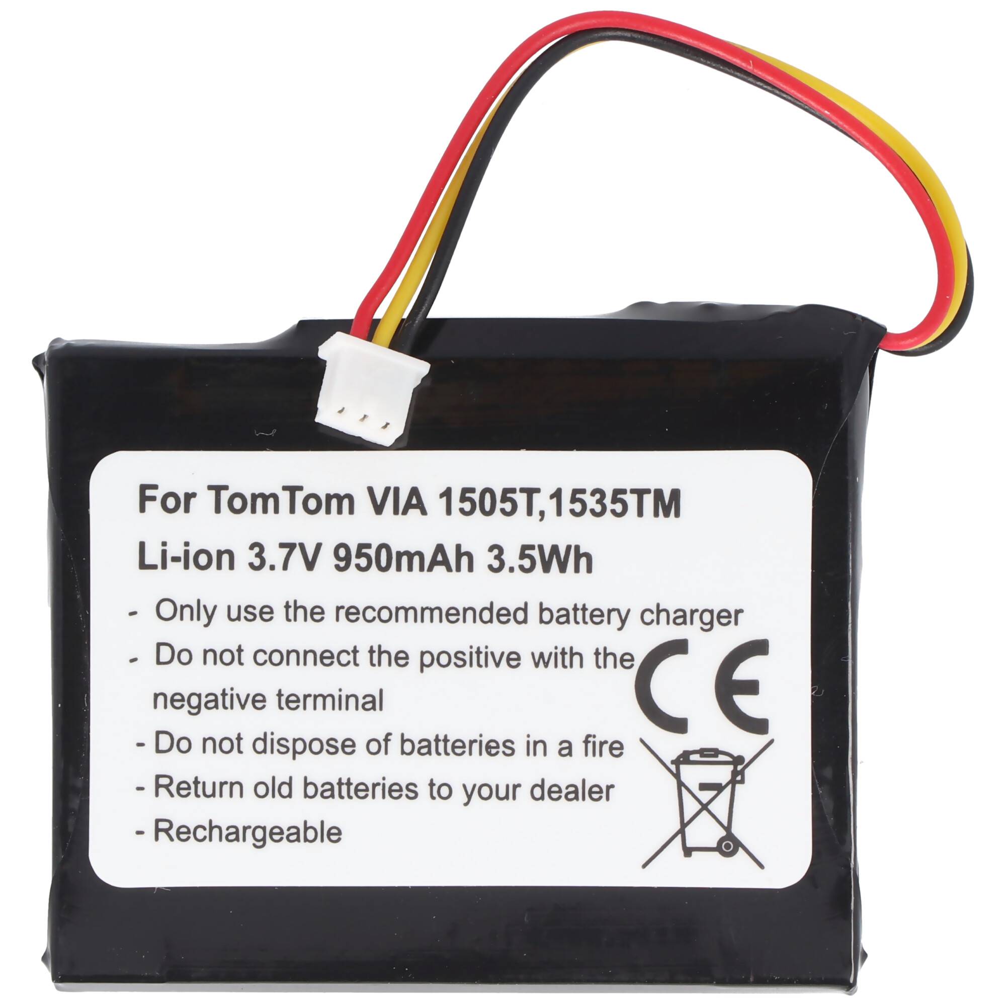 TomTom VIA 1505T, 1335TM Nachbau Akku von AccuCell