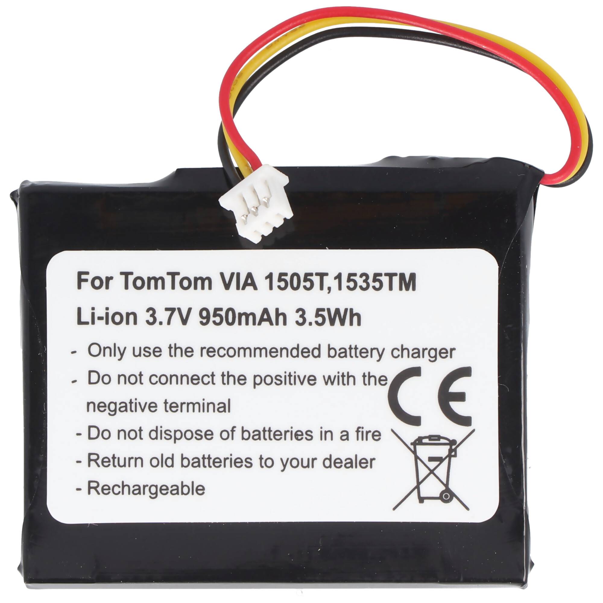 TomTom VIA 1505T, 1335TM Nachbau Akku von AccuCell