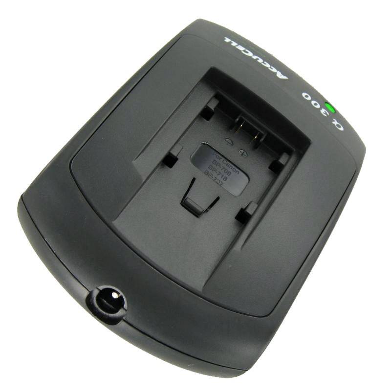 AccuCell Ladegerät passend für Canon BP-709 Akku, BP-718, BP-727, BP-745