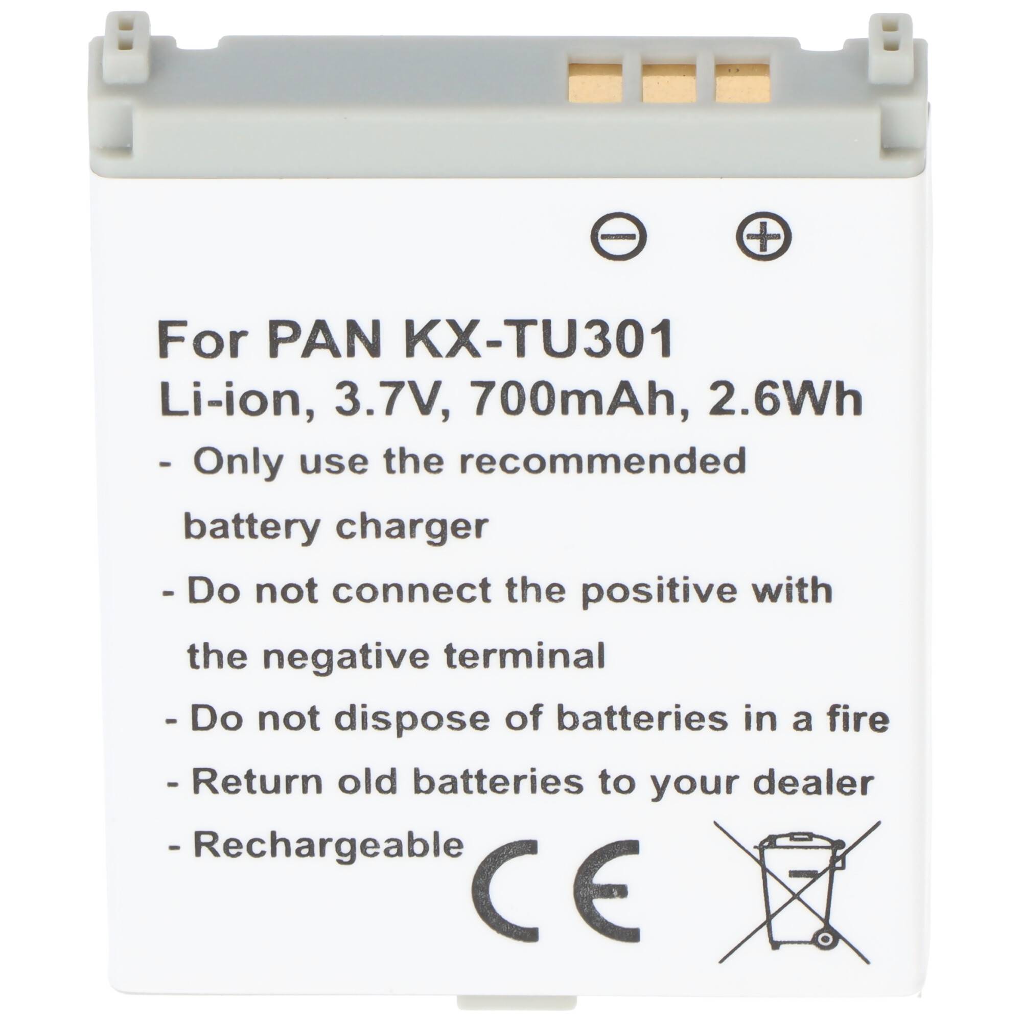 CGA-LB102, KX-TU301, KX-TU321, KX-TU325, KX-TU328 Nachbau Akku von AccuCell
