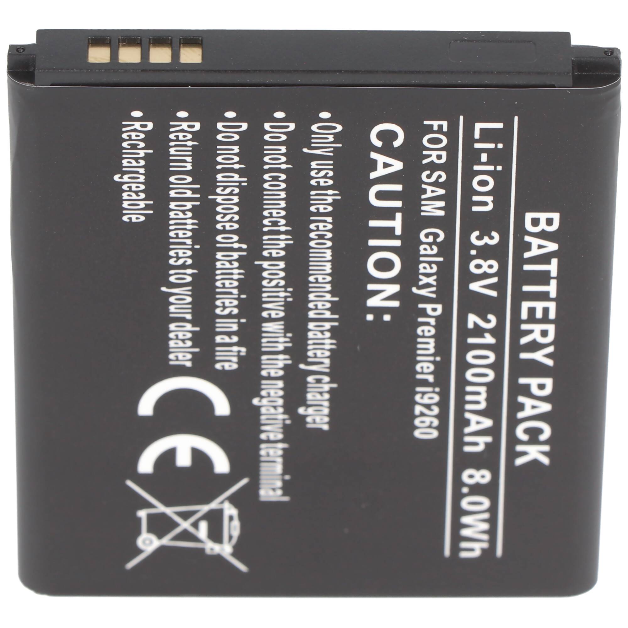 GT-I9260, Samsung GT-I9268, EB-L1H2LLD, EB-L1H2LLU, EB-L1L7LLU Nachbau Akku für Samsung