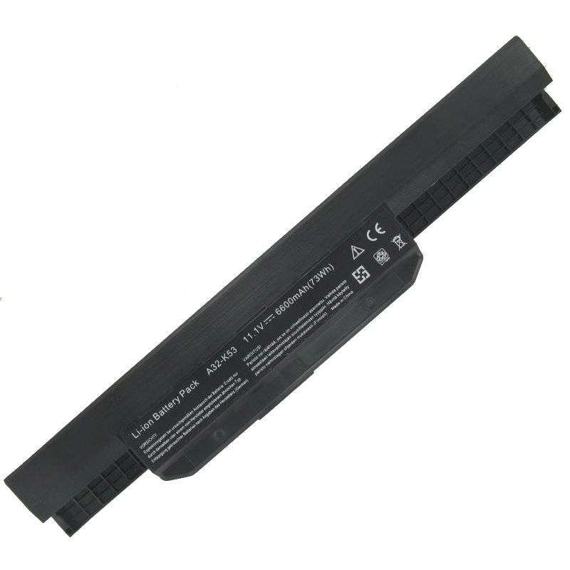 Asus A31-K53 Nachbau Akku mit 11,1 Volt und 6600mAh, 73,3Wh