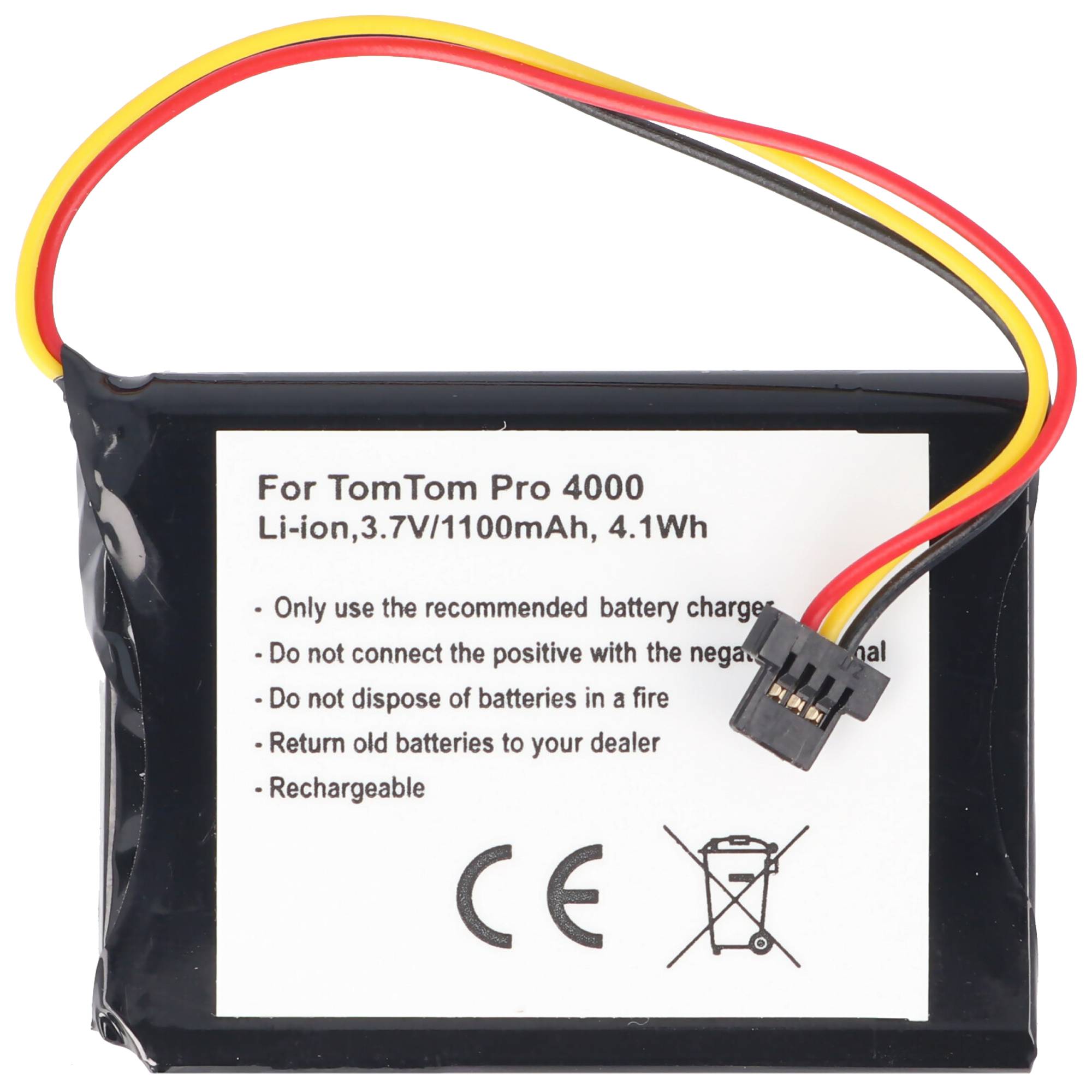 TOMTOM XXL, PRO 4000 Akku 1100mAh als Nachbau Akku von AccuCell