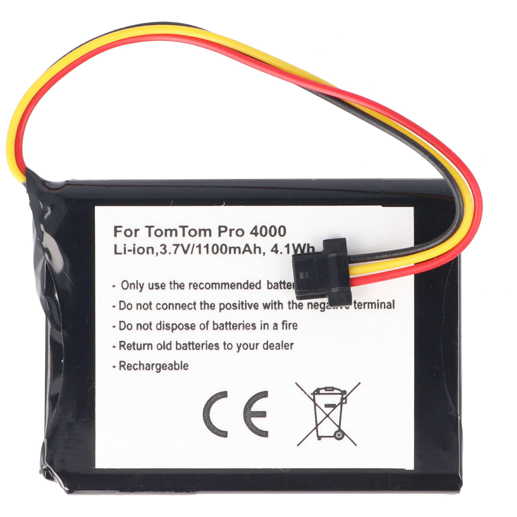 TOMTOM XXL, PRO 4000 Akku 1100mAh als Nachbau Akku von AccuCell