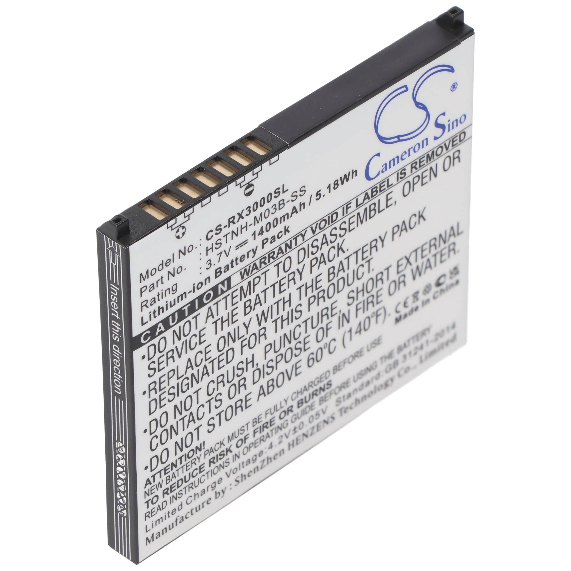 AccuCell Akku passend für HP iPAQ RX3000, 1440mAh