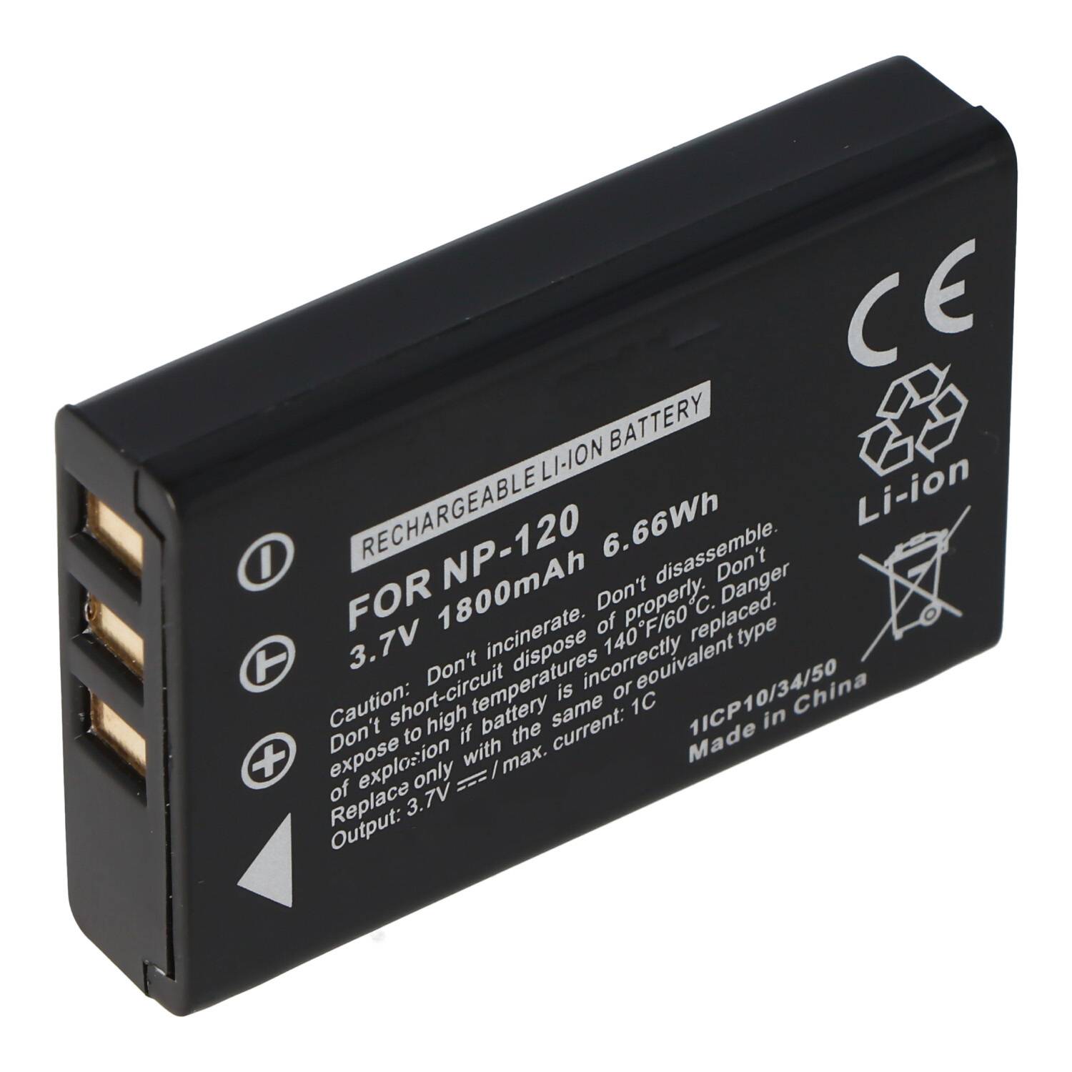 AccuCell Akku passend für Fuji NP-120, BP-1500S, D-LI7, DB-43