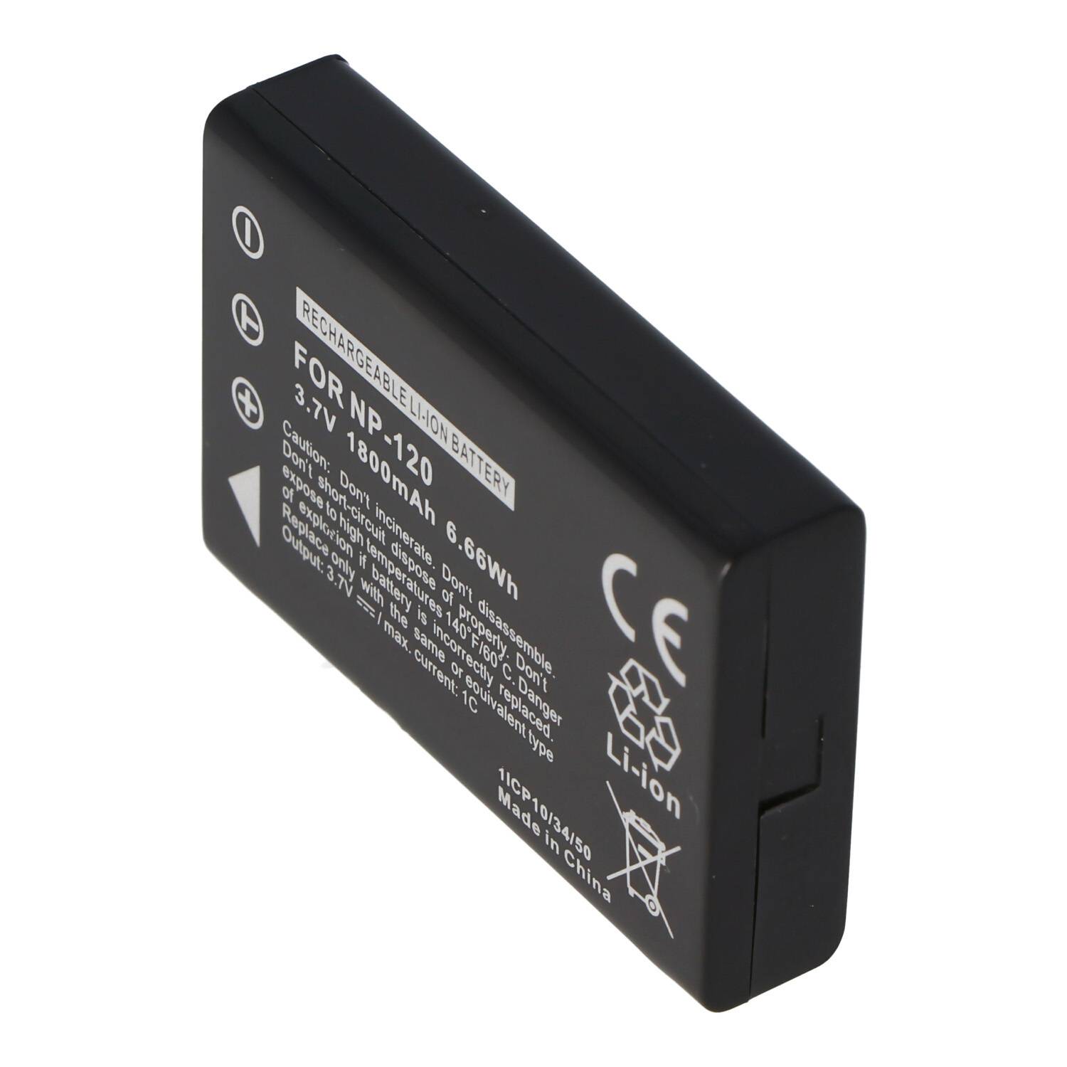 AccuCell Akku passend für Fuji NP-120, BP-1500S, D-LI7, DB-43