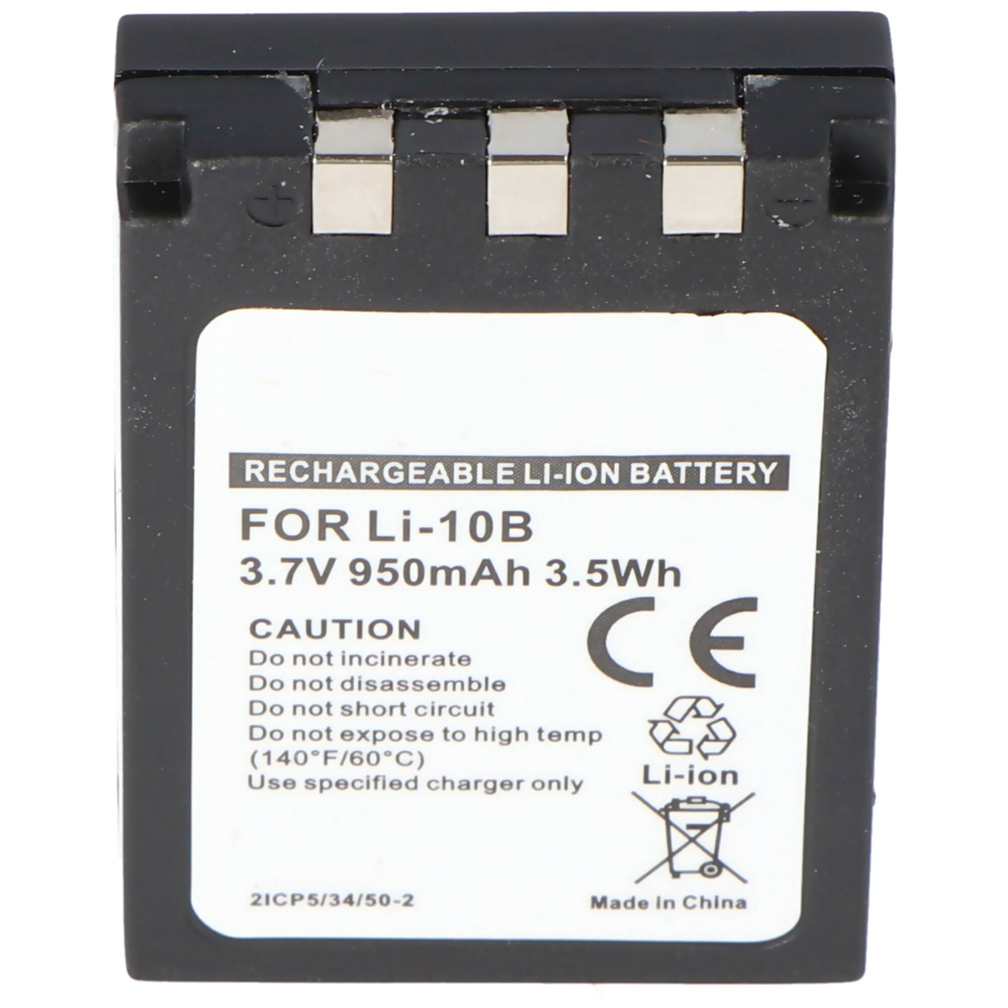 AccuCell Akku passend für Olympus LI-10B, LI-12B