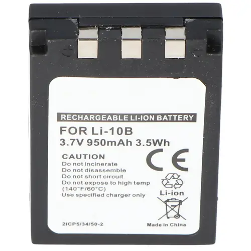 AccuCell Akku passend für Sanyo DB-L10, 1100mAh AccuCell Akku passend für Sanyo DB-L10, 1100mAh