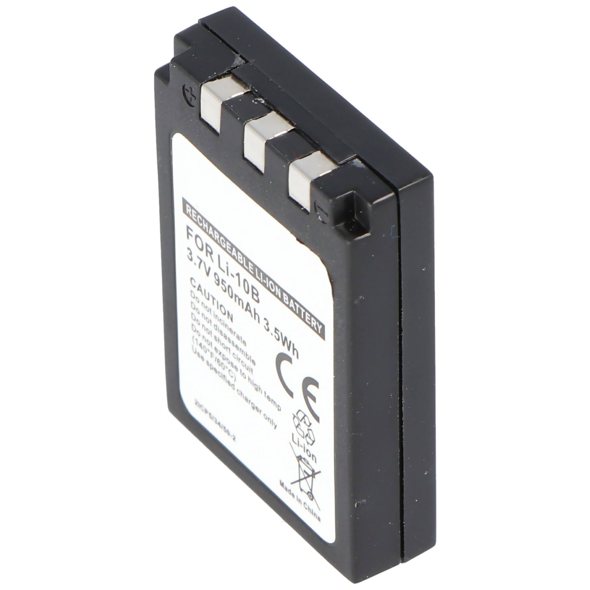 AccuCell Akku passend für Sanyo DB-L10, 1100mAh