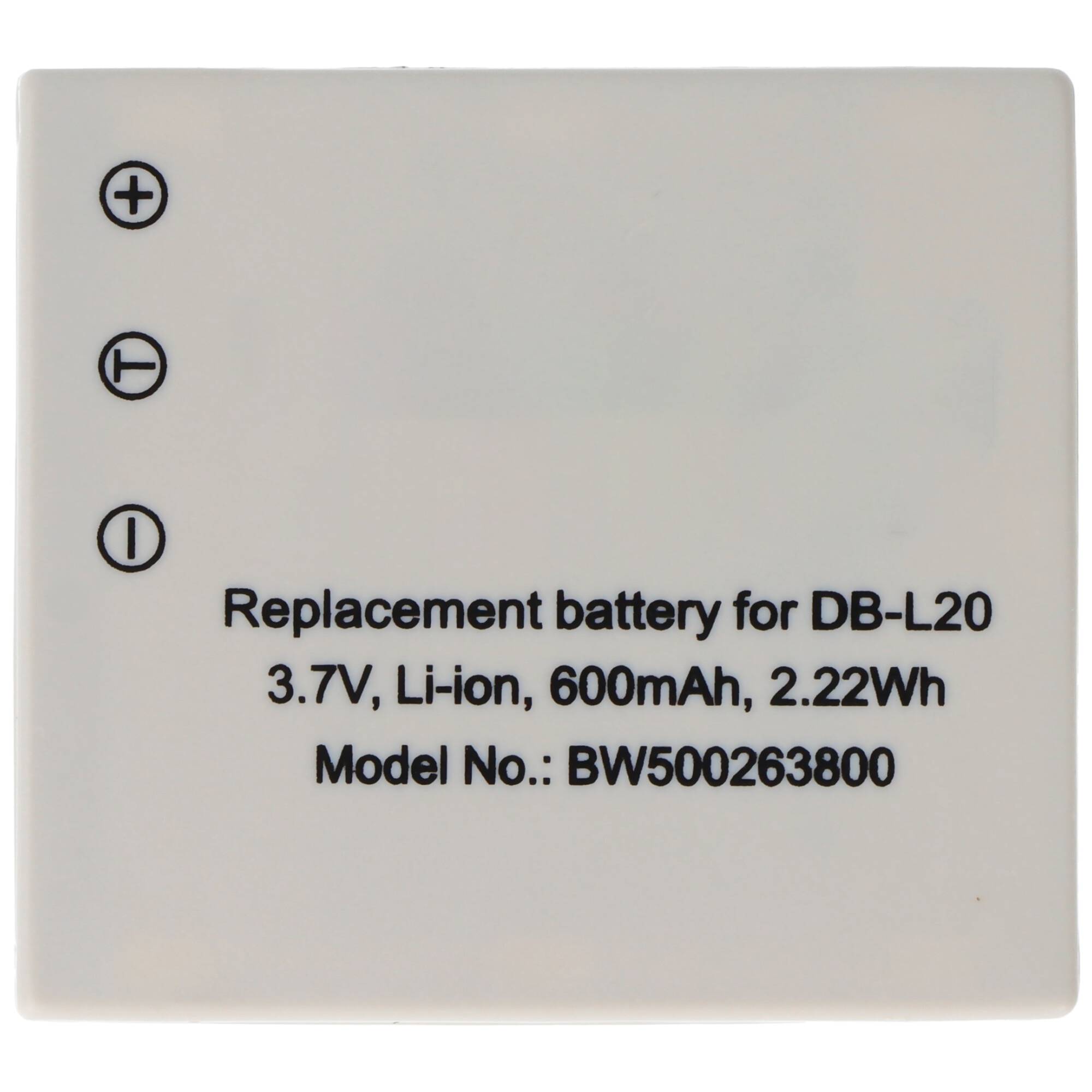 AccuCell Akku passend für Sanyo DB-L20, Xacti DMX-C1