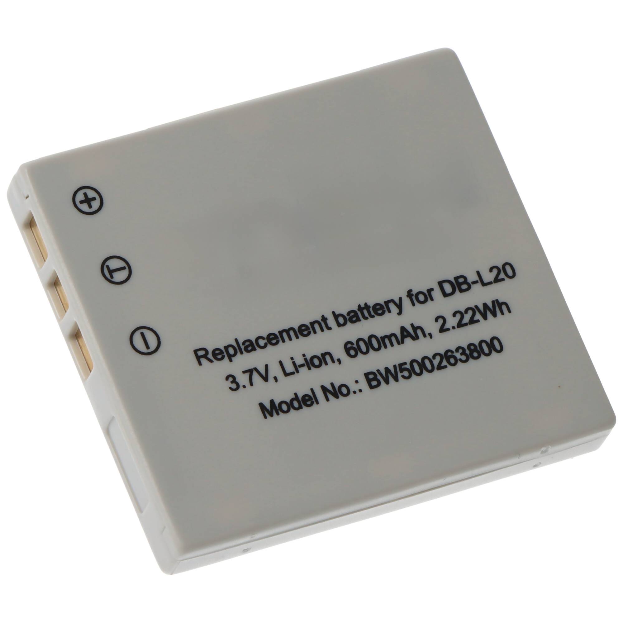 AccuCell Akku passend für Sanyo DB-L20, Xacti DMX-C1