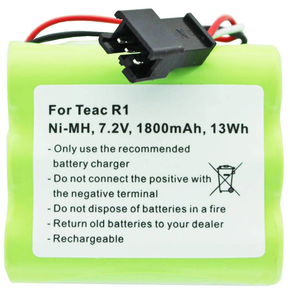 Akku passend für Teac R1 Akku, BP-R1EU, BP-R12EU, BP-R1EU, BP-R2, BP-R5, 7,2V 1800mAh