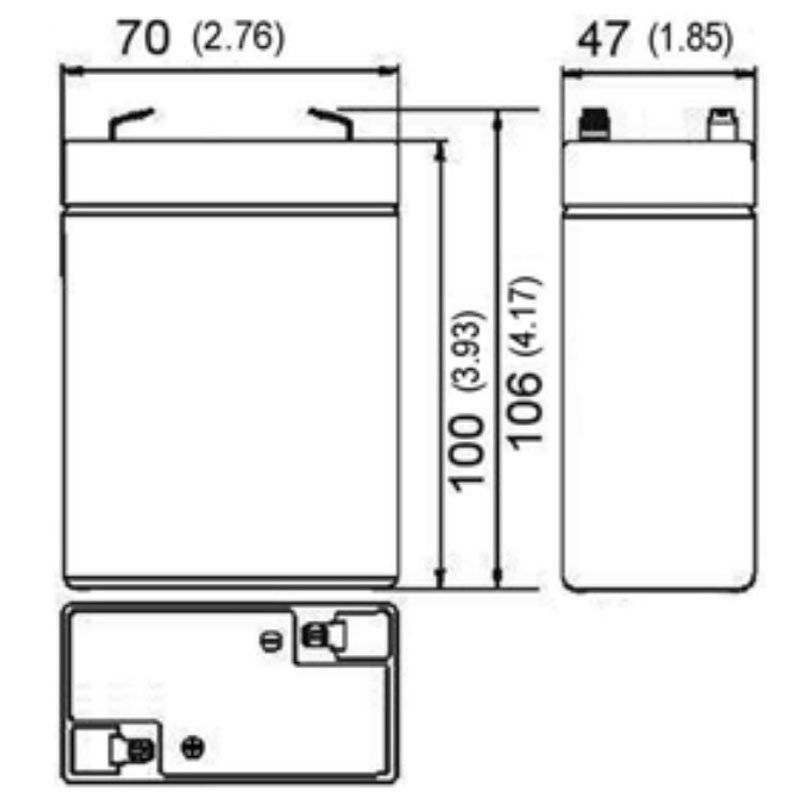 GAB-A04 Nachbau Akku passend für Kern Waagen GAB-N, CFS, CPB-D/N, RPB-D
