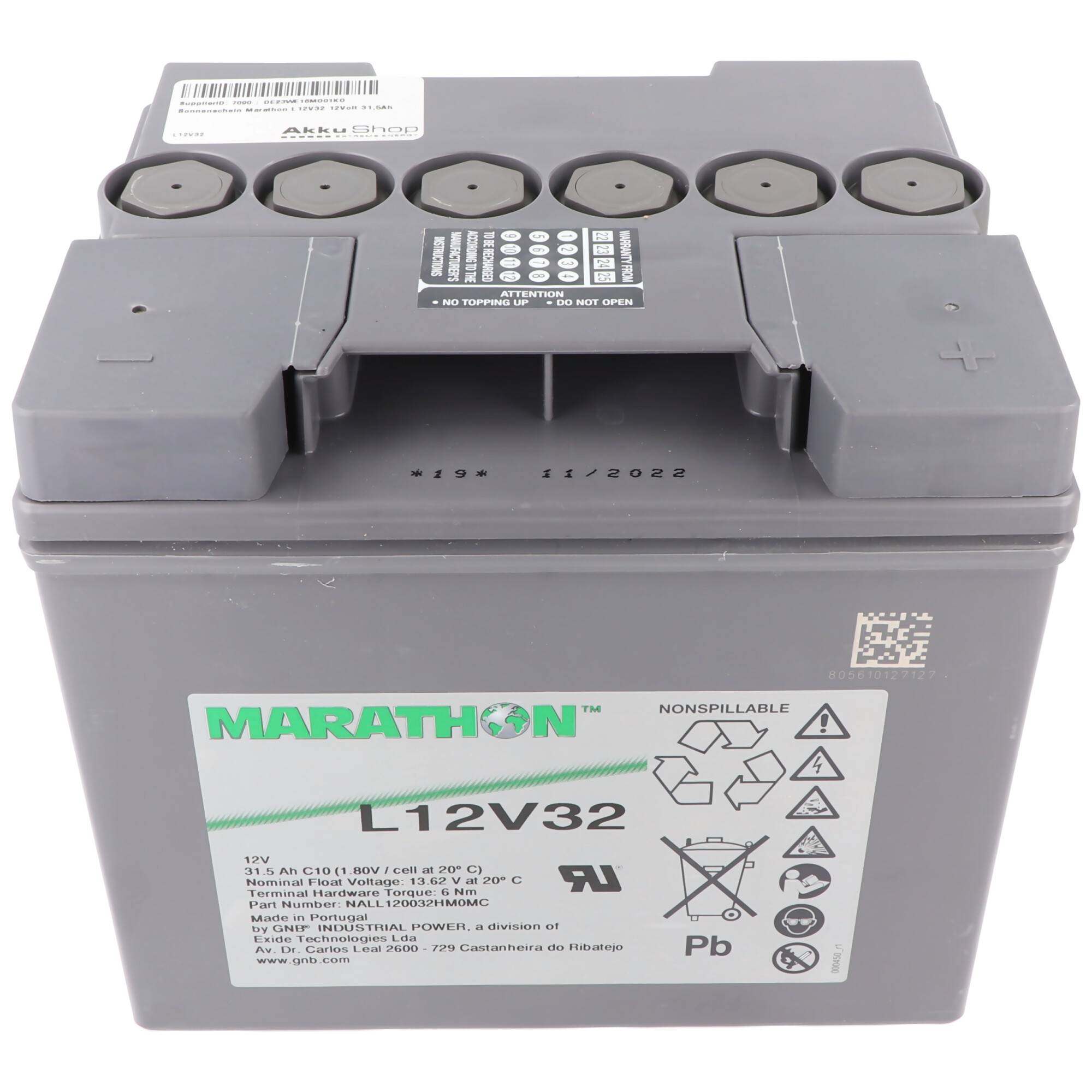 Sonnenschein Marathon L12V32 12Volt 31,5Ah