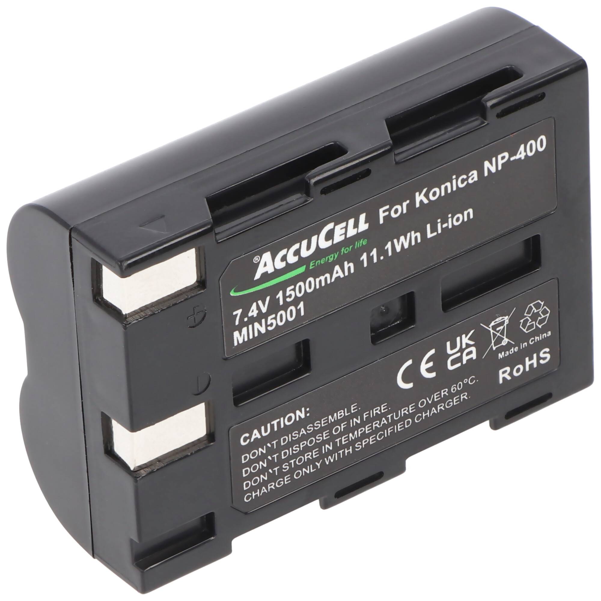 AccuCell Akku passend für Pentax K10D, K20D, D-Li50