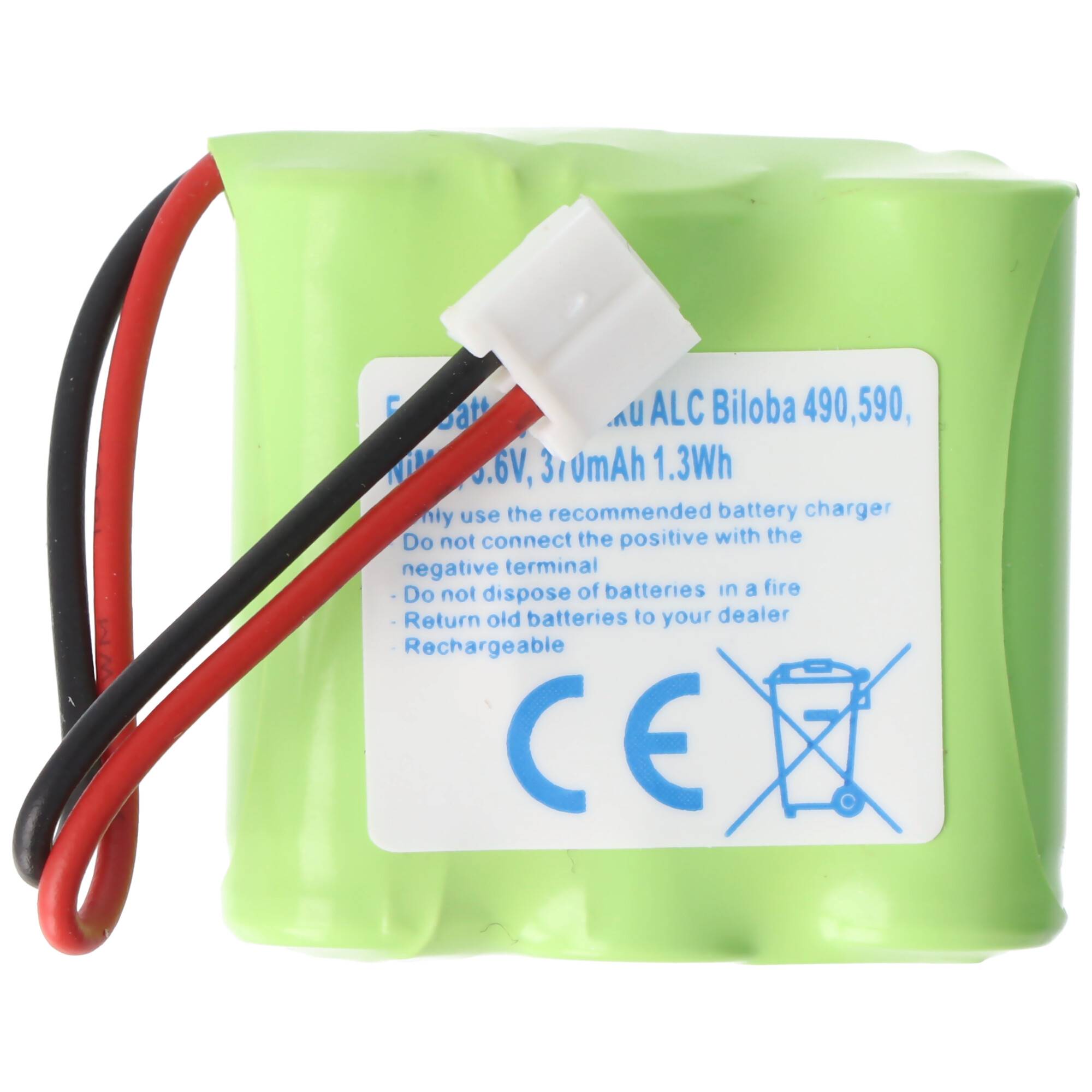 AccuCell Akku passend für Alcatel Bilboa 37AAAM3BMJ, 370mAh