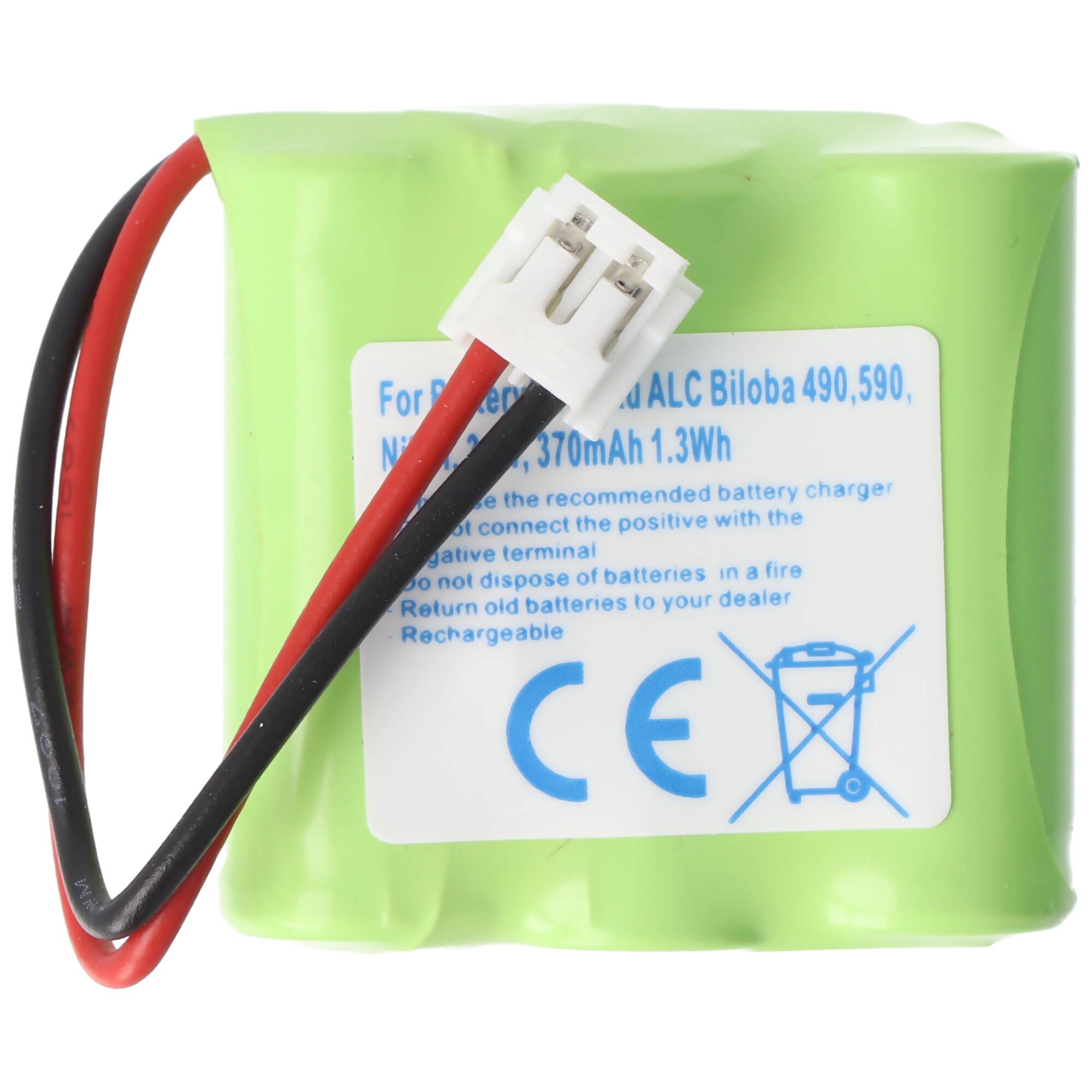 AccuCell Akku passend für Alcatel Bilboa 37AAAM3BMJ, 370mAh