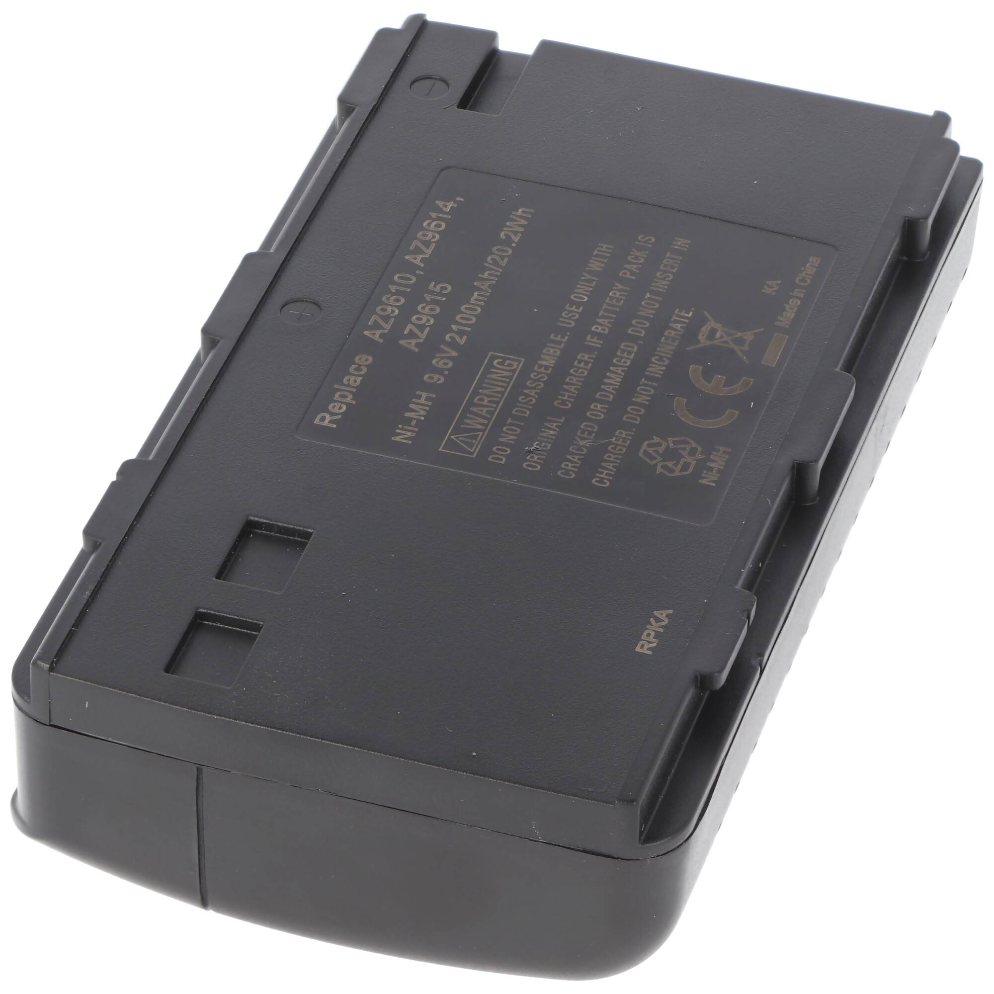 Akku passend für Aiwa BN-V6GU, Nordmende AC1100 9,6 Volt 2100mAh