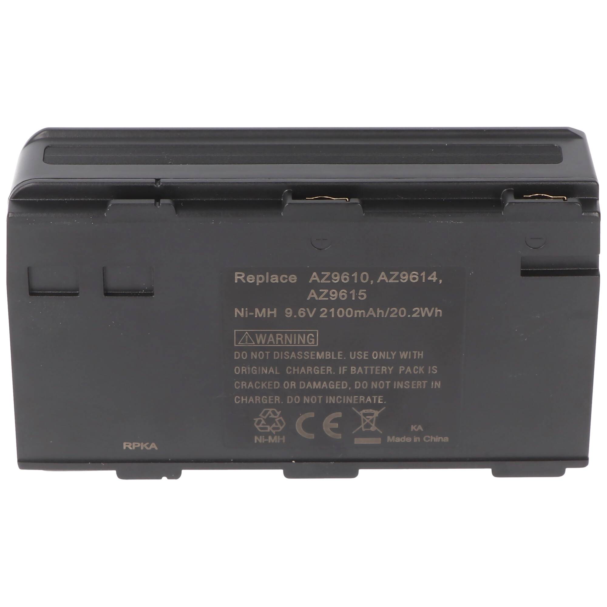 Akku passend für Aiwa BN-V6GU, Nordmende AC1100 9,6 Volt 2100mAh