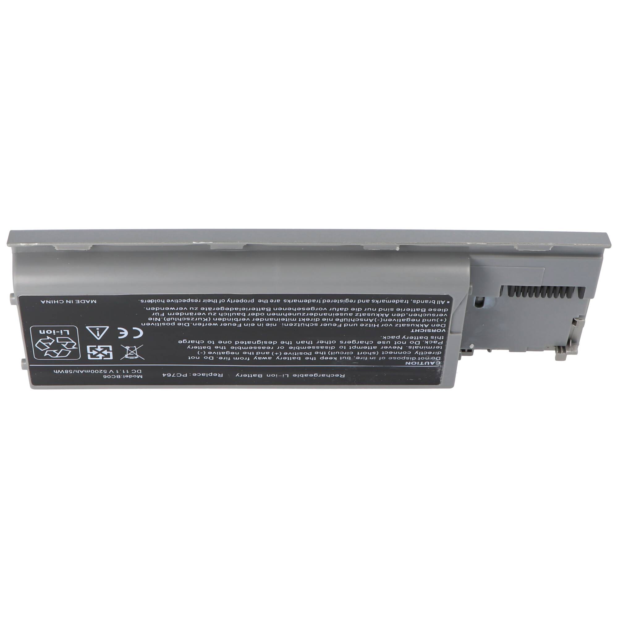 Akku passend für Dell Latitude D620, D630, Precision M2300, 4400mAh