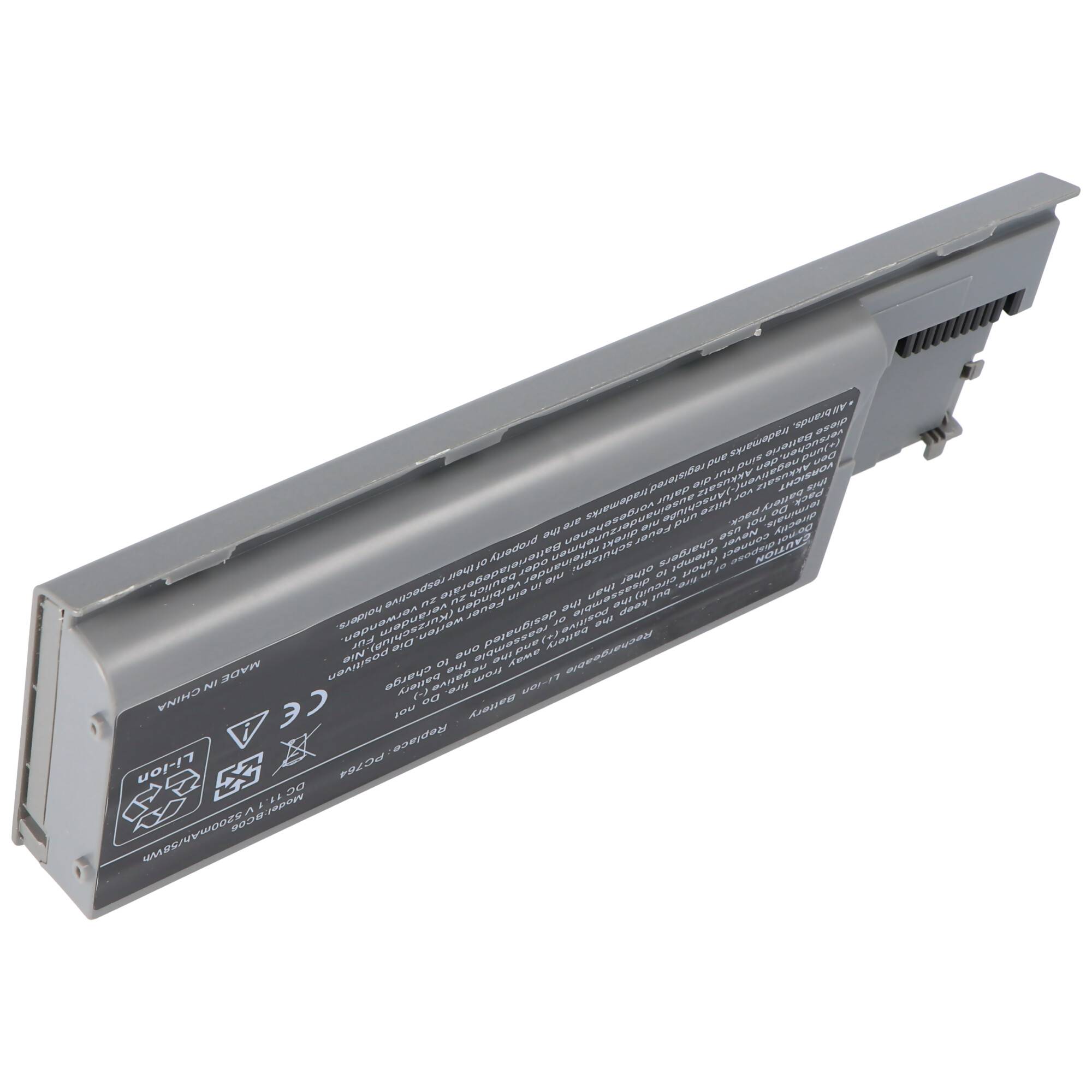 Akku passend für Dell Latitude D620, D630, Precision M2300, 4400mAh