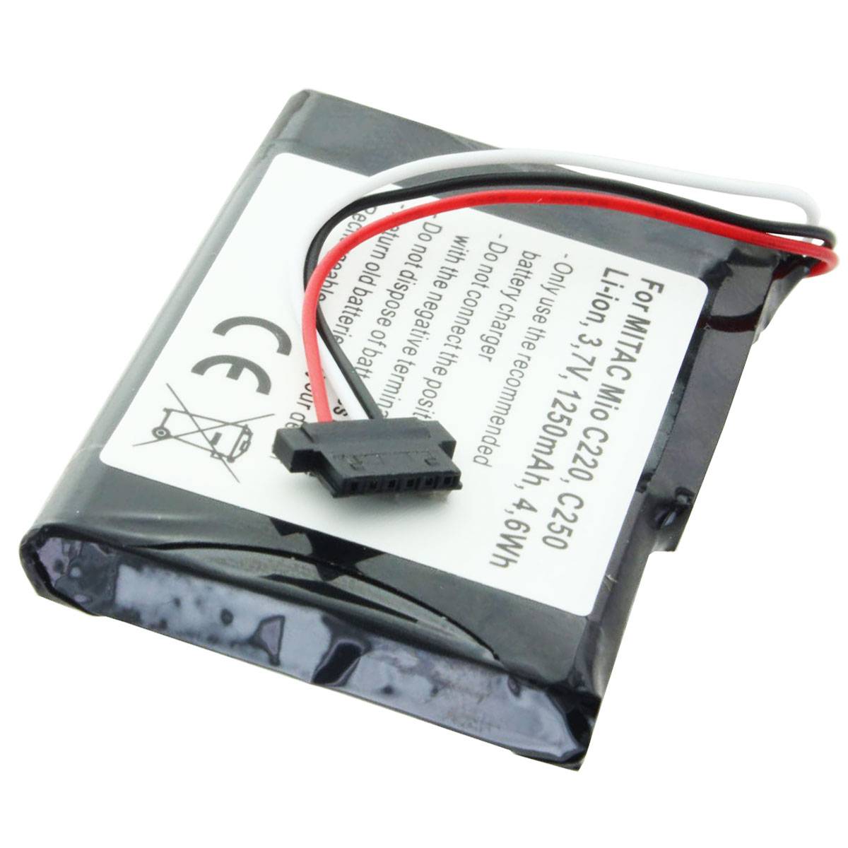 AccuCell Akku passend für Mitac Mio C220, C230, C250, PNA3040