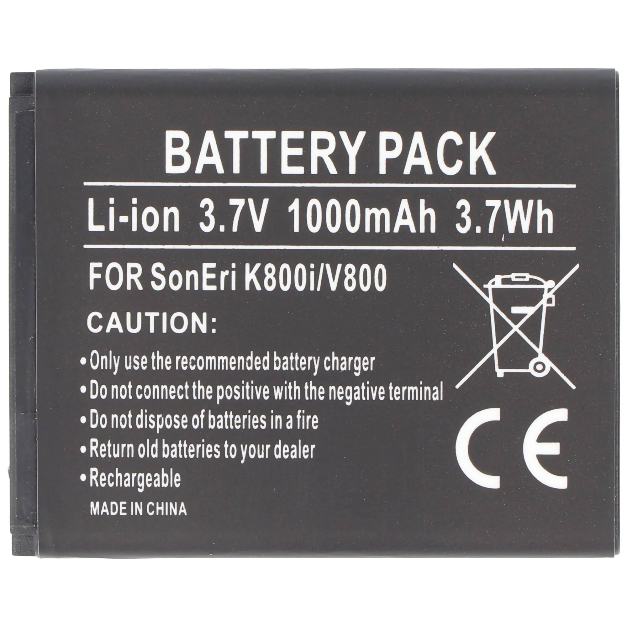 Akku passend für Sony Ericsson K550i, 500mAh