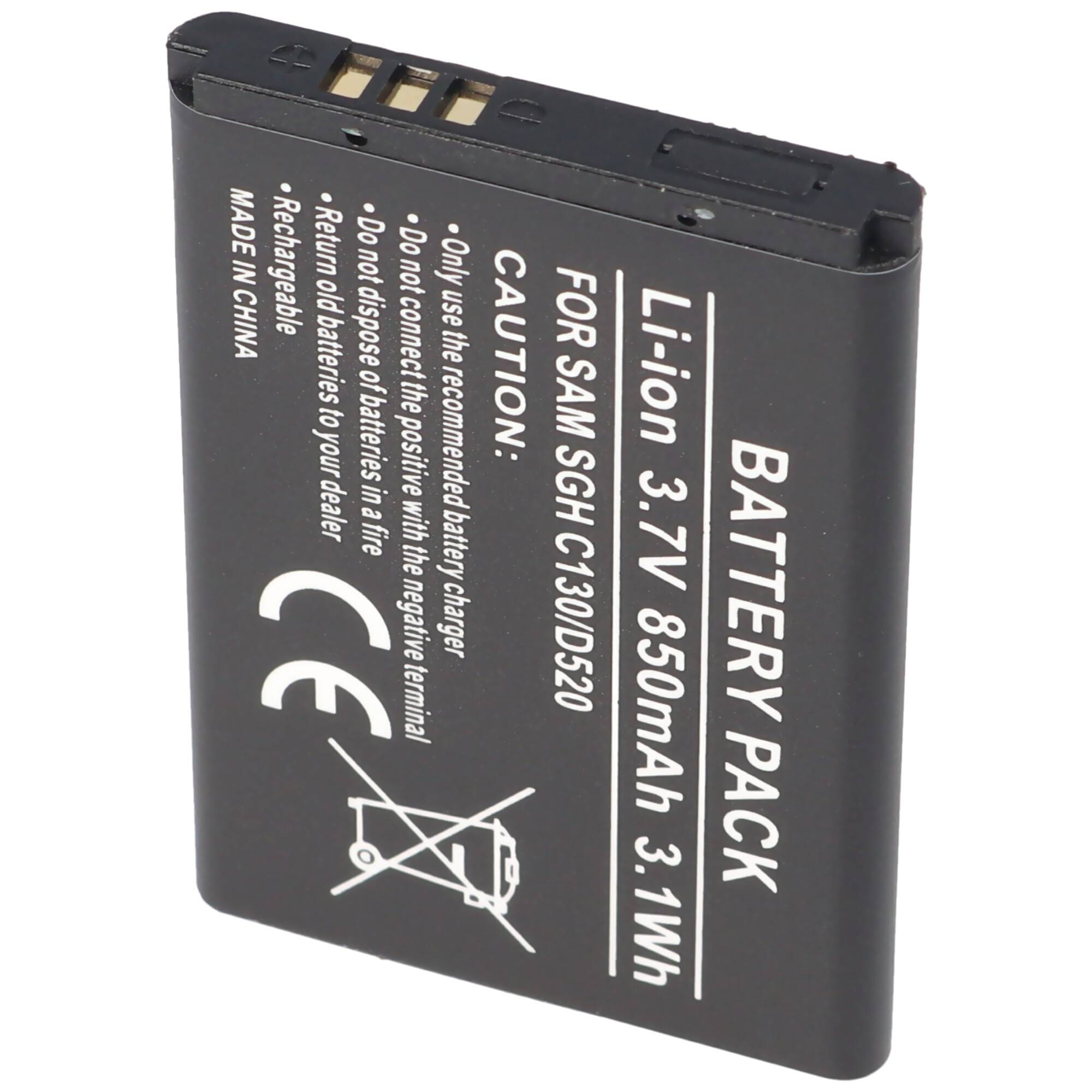 AccuCell Akku passend für Samsung SGH-X200, BST3108BEC /STD