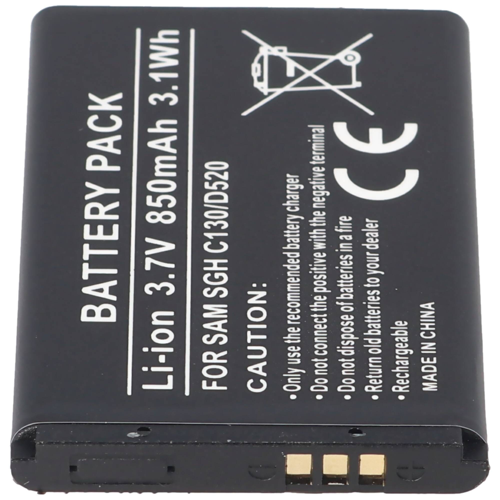 AccuCell Akku passend für Samsung SGH-D520, BST3108BECSTD