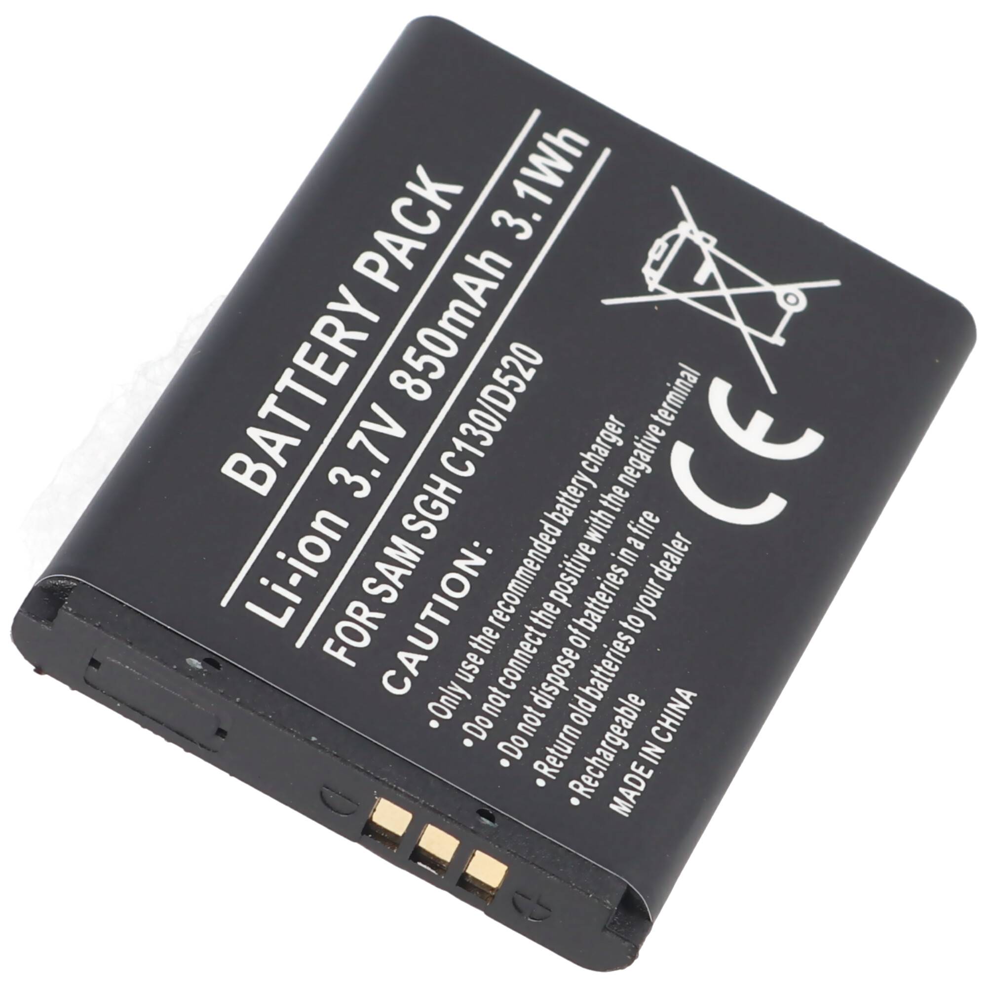 AccuCell Akku passend für Samsung SGH-D520, BST3108BECSTD