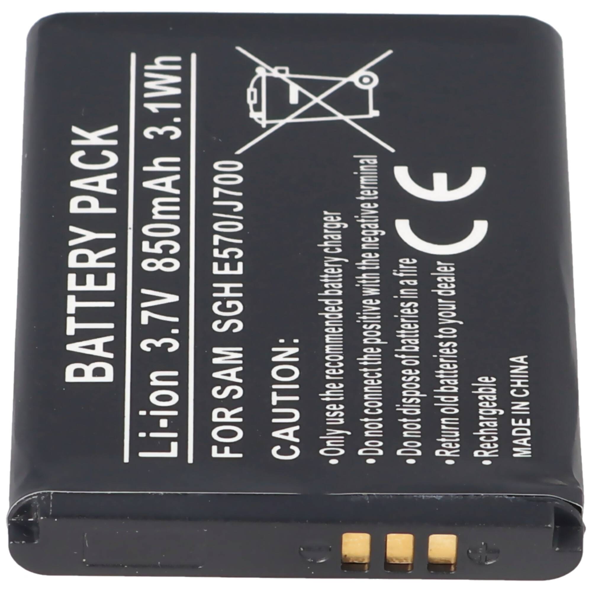 Akku passend für Samsung SGH-E570 Akku, Samsung SGH-J700 Akku AB503442BECSTD