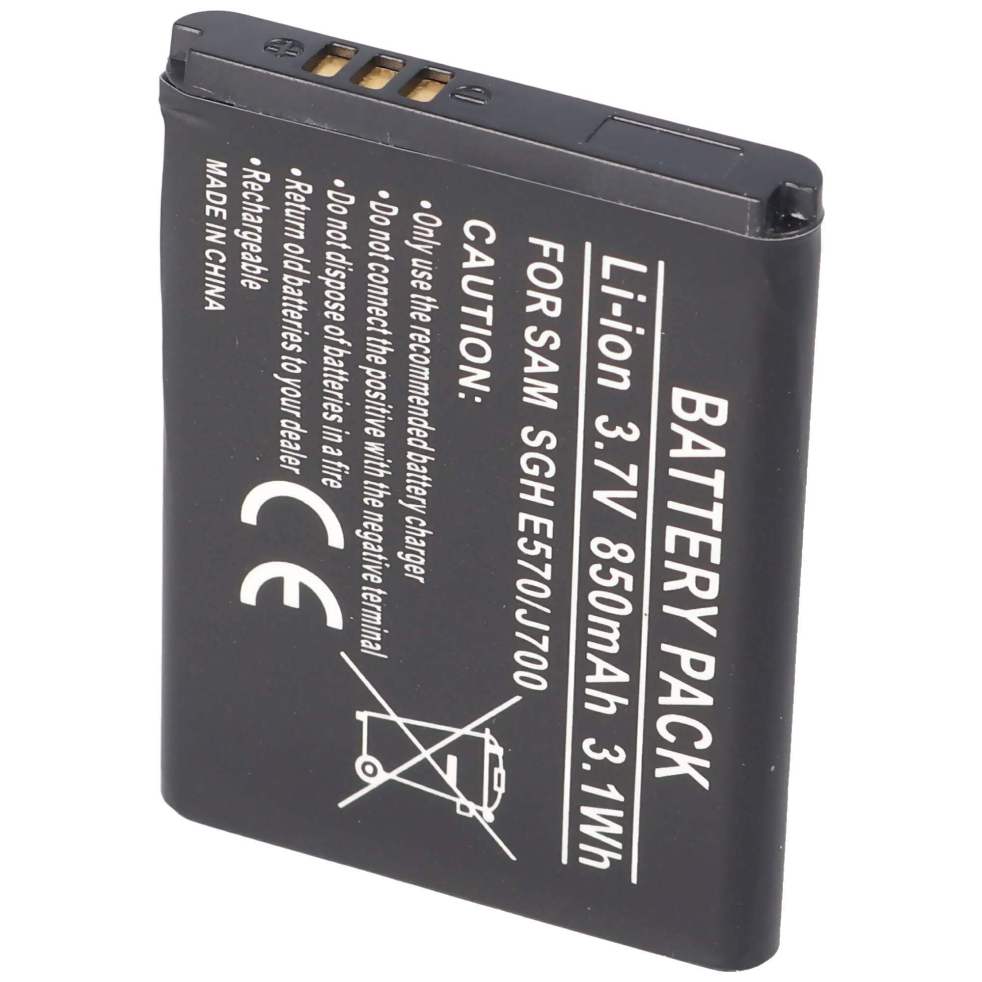Akku passend für Samsung SGH-E570 Akku, Samsung SGH-J700 Akku AB503442BECSTD
