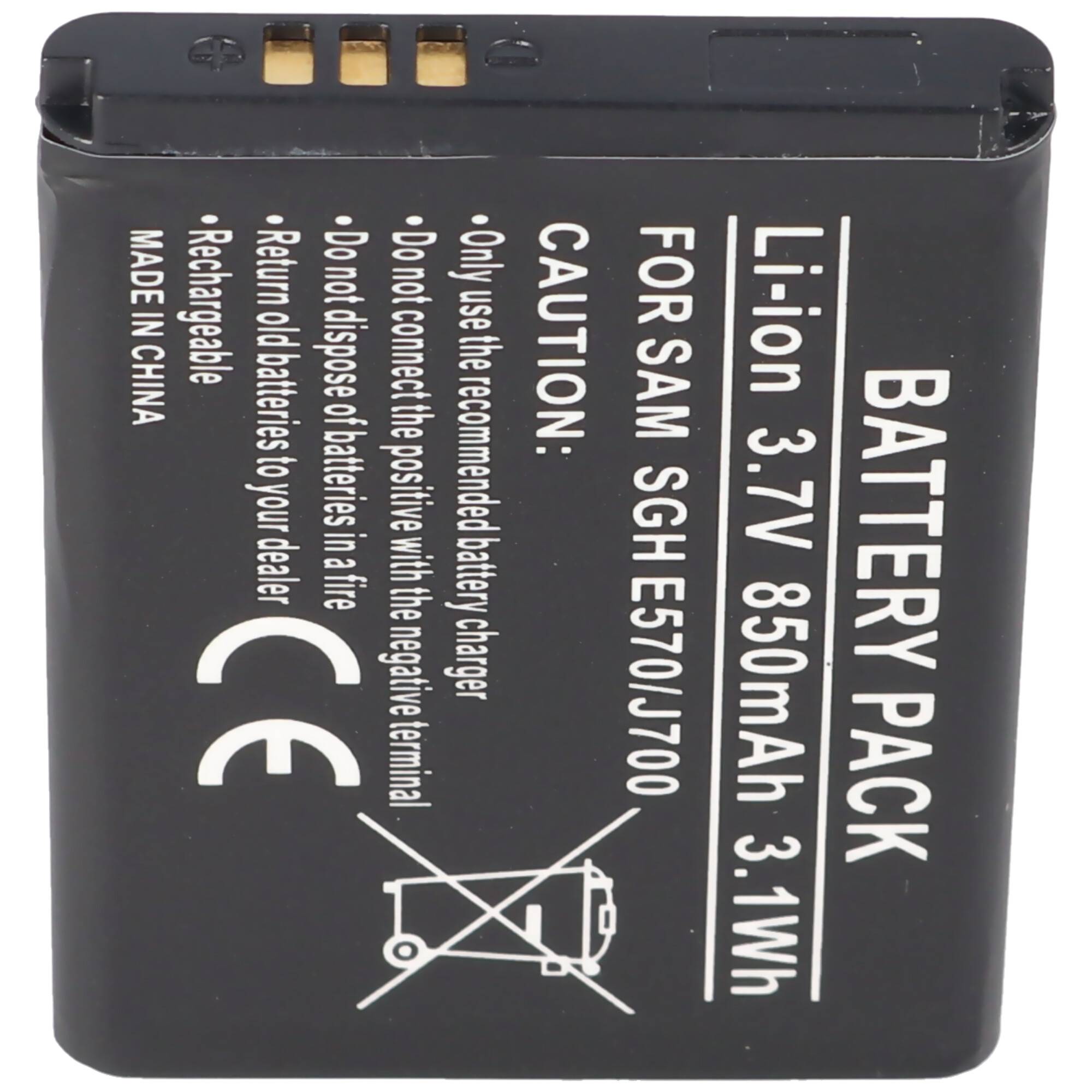 Akku passend für Samsung SGH-E570 Akku, Samsung SGH-J700 Akku AB503442BECSTD