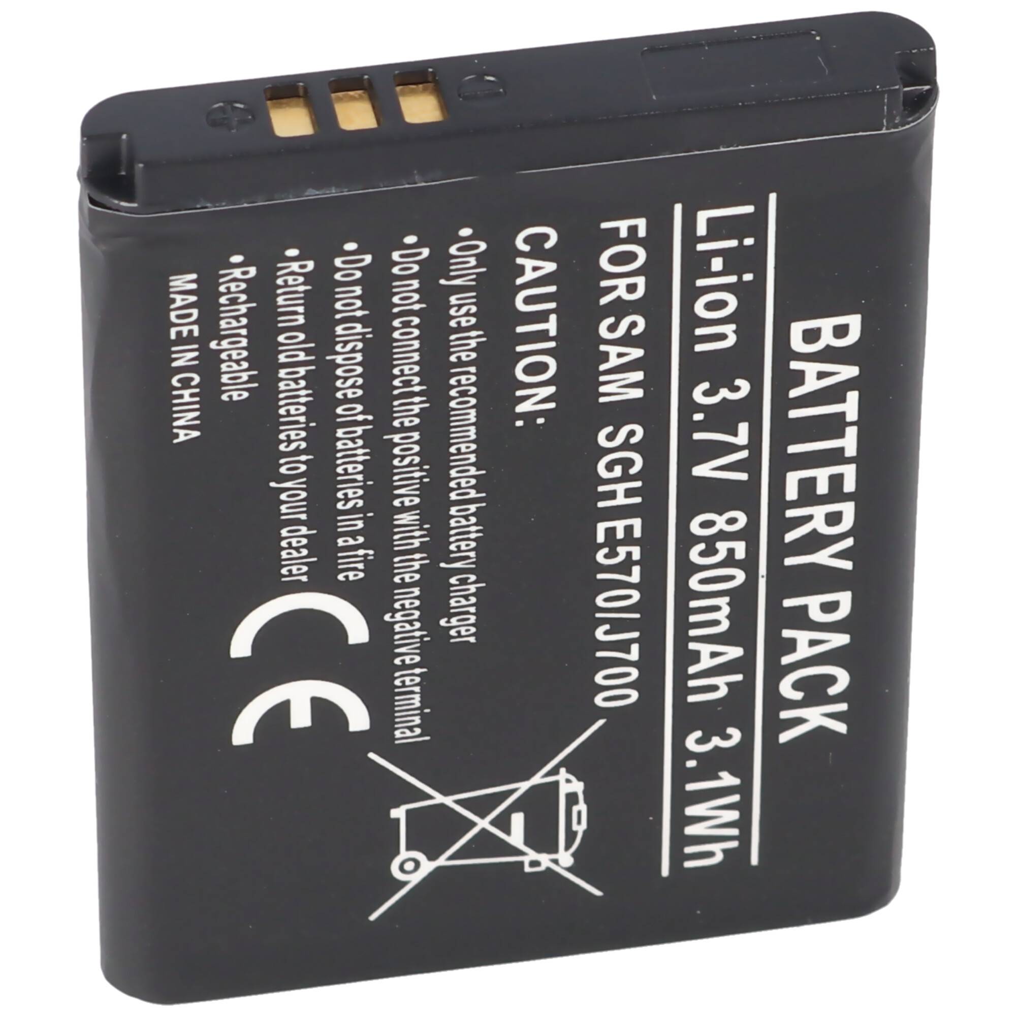 Akku passend für Samsung SGH-E570 Akku, Samsung SGH-J700 Akku AB503442BECSTD