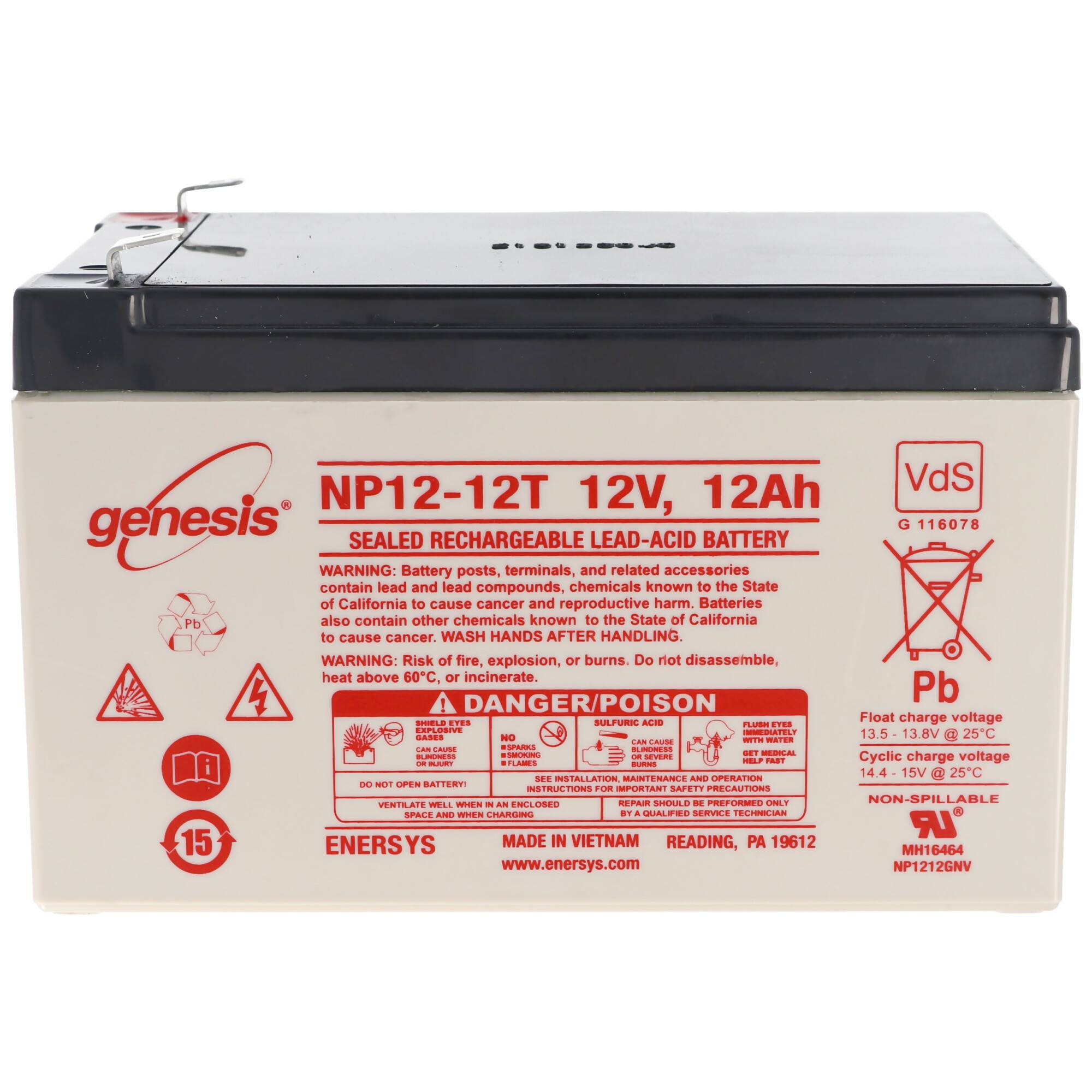 Hawker Enersys Genesis NP12-12-WT Akku Blei PB 12 Volt 12000mAh
