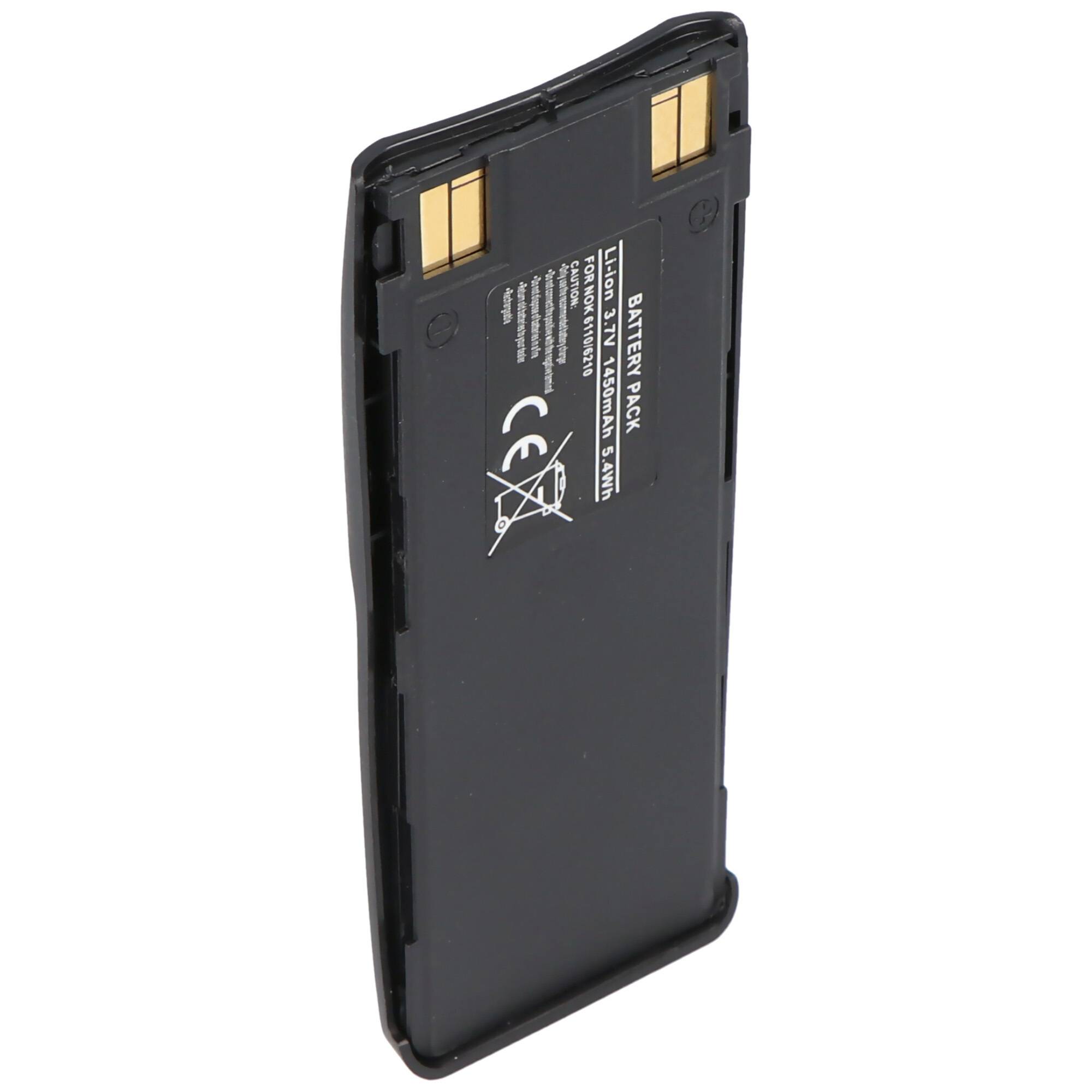 Nokia 5110, 5130, 6110, 6130, 6150, 6210, 6310, 6310i, 7110, BLS-2N, BLS-4, BMS-2S, BPS-2 Nachbau 1450mAh ohne Vibration