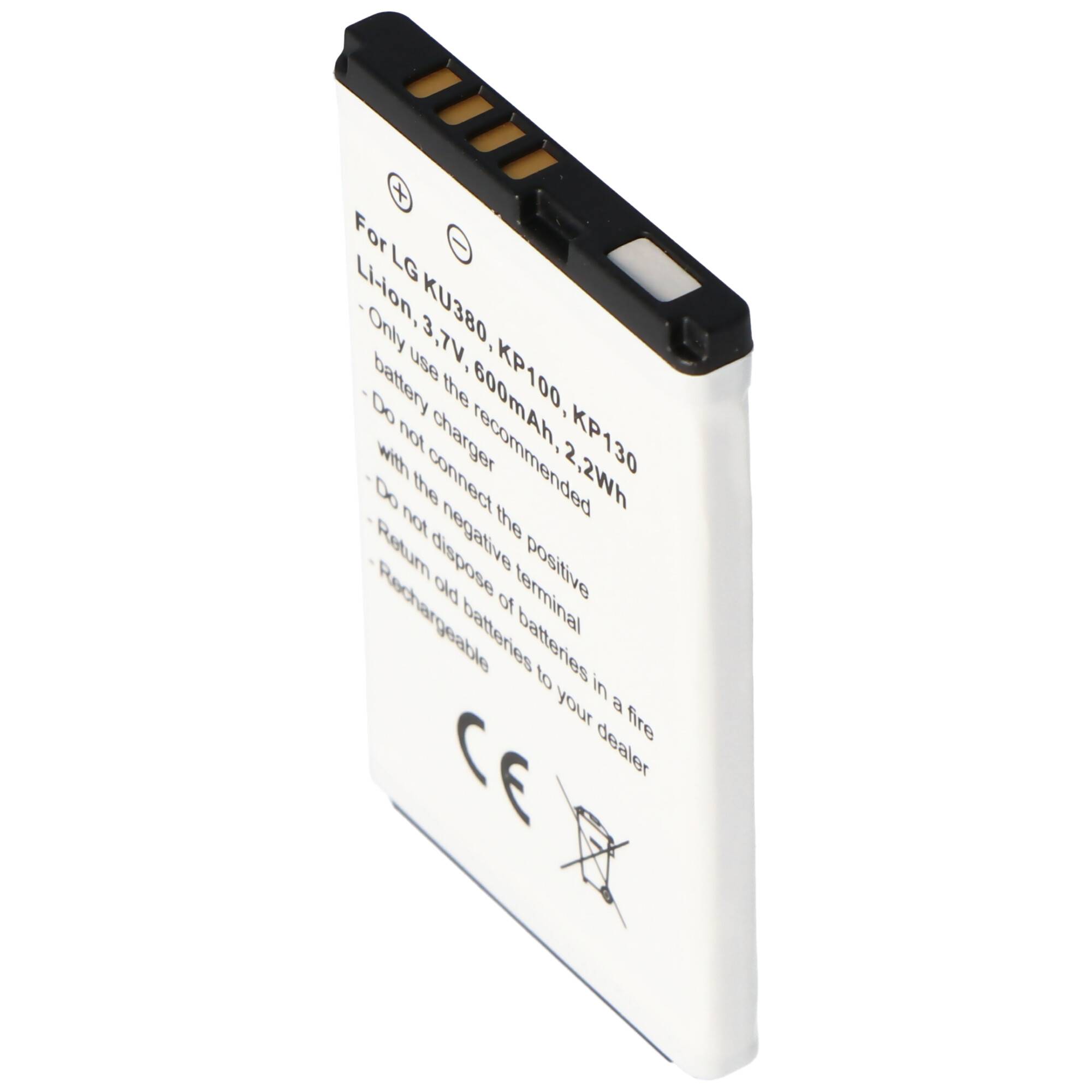 Akku passend für LG KU380, KP100, LGIP-430A, 0093301