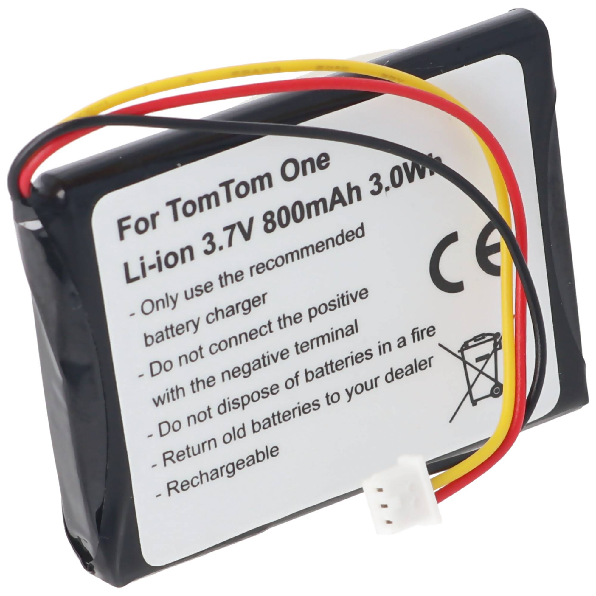 AccuCell Akku passend für TomTom One, Europe, Regional, Rider