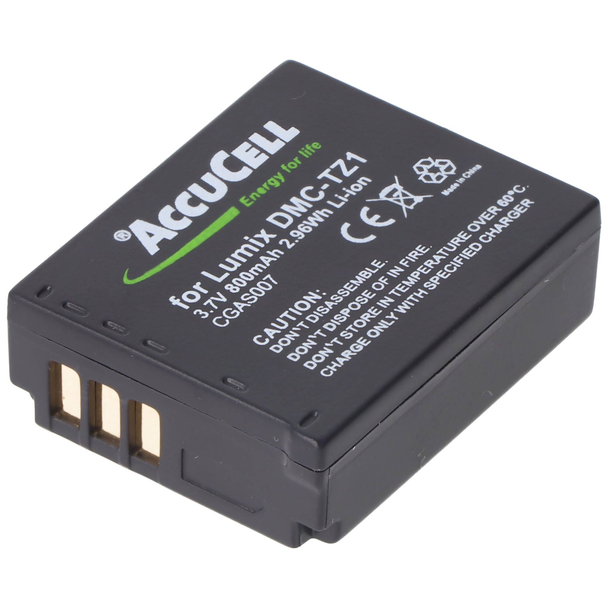 Akku passend für Panasonic DMW-BCD10 Akkutyp CGA-S007E