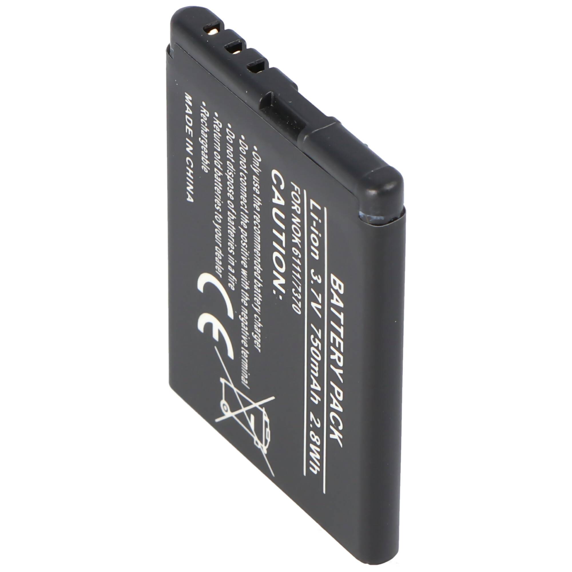 AccuCell Akku passend für Nokia 7373, 550mAh